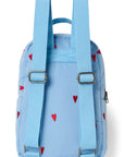 KIDS BACKPACK LIGHT BLUE HEARTS
