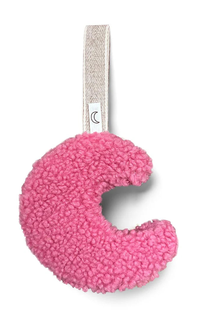 TEDDY PACIFIER CLIP MOON CANDY