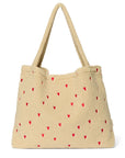 MOM BAG HEARTS TEDDY ECRU