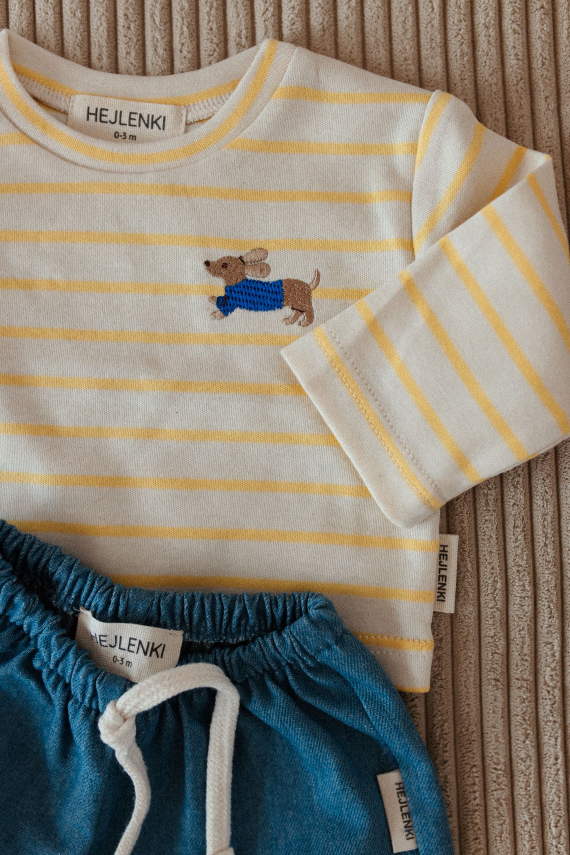 STRIPED OVERSIZE SHIRT DACHSHUND