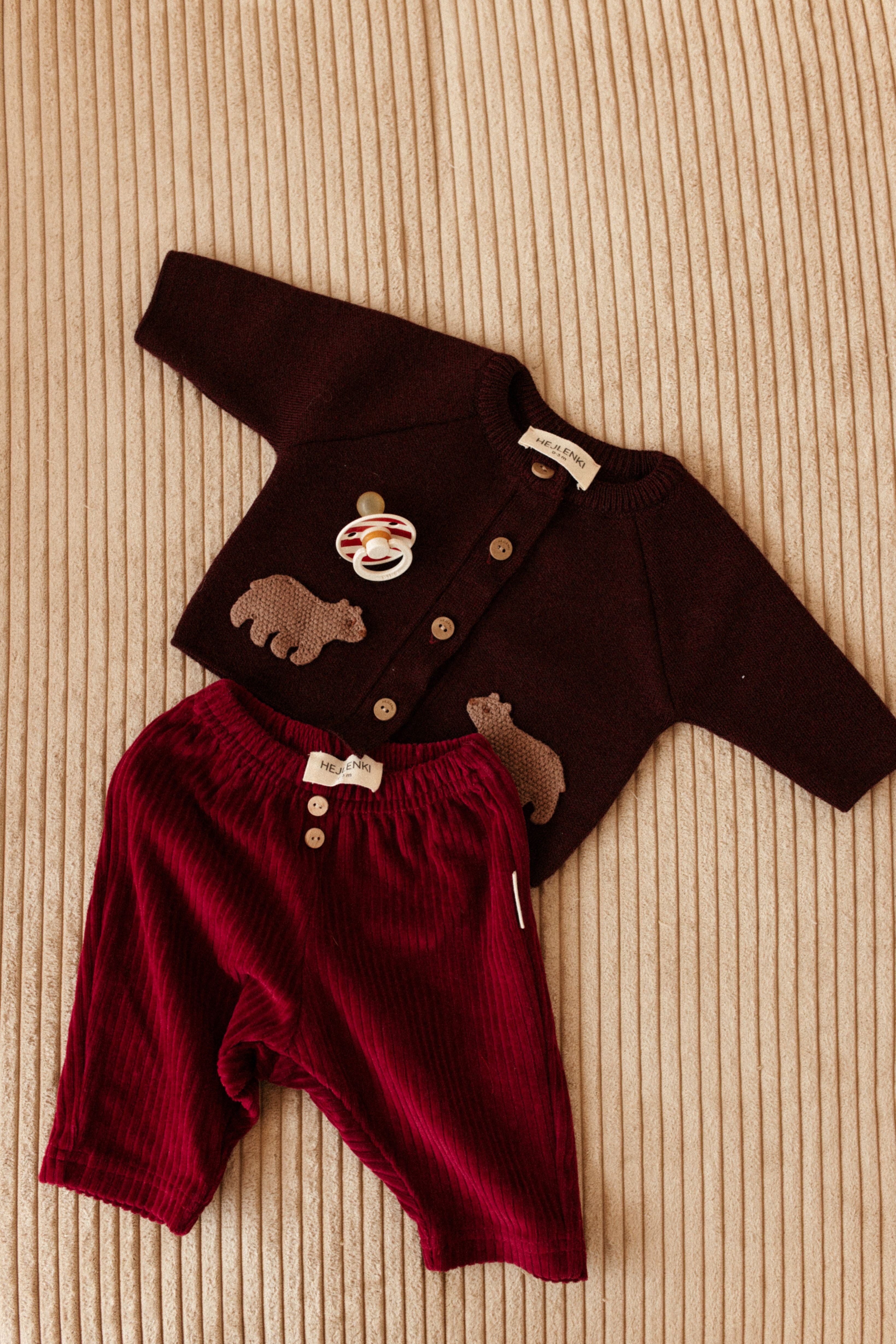 BEAR MERINO WOOL CARDIGAN