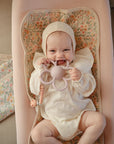 DAISY RATTLE TEETHER SOFT LILAC