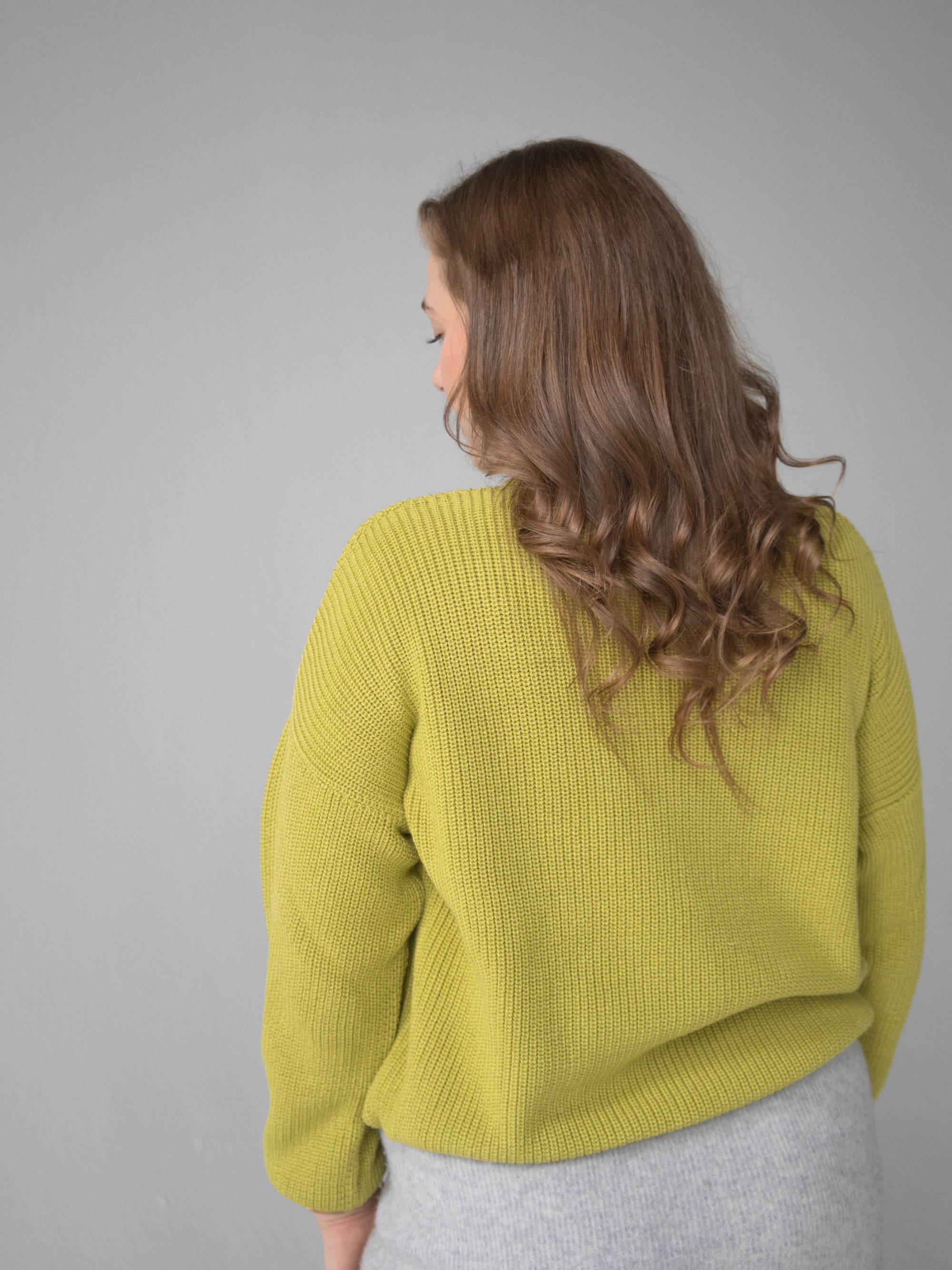 WOMEN KNIT PULLI HERB BUTTER