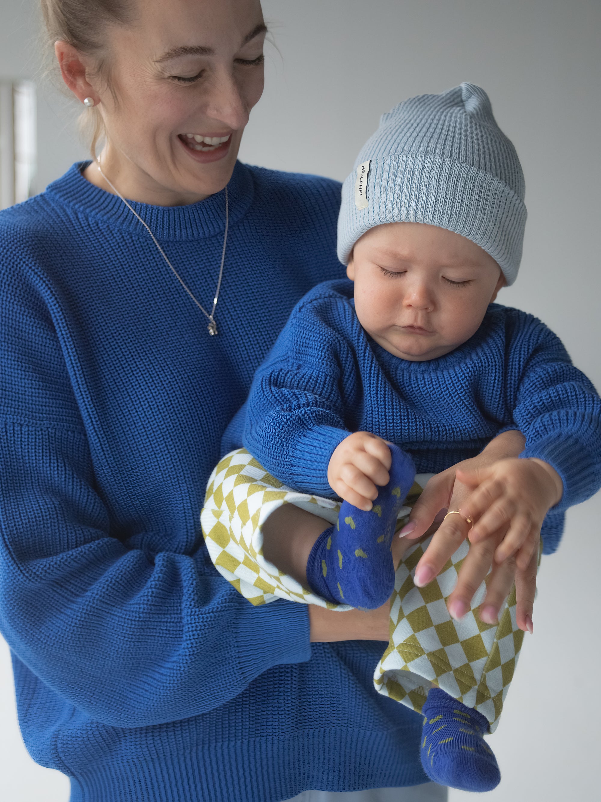 WOMEN KNIT PULLI NORDIC BLUE