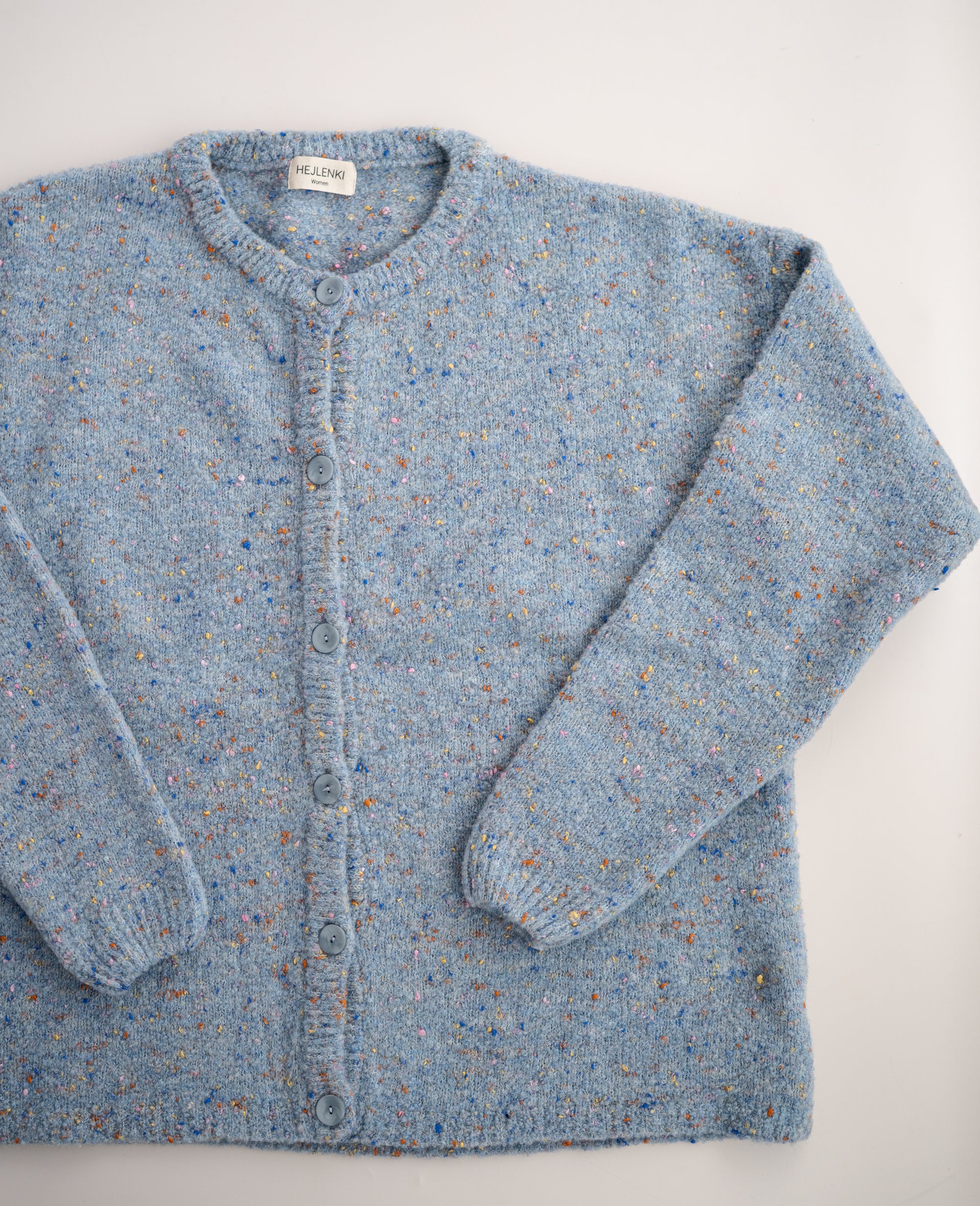 WOMEN MERINO KNIT CARDIGAN CONFETTI