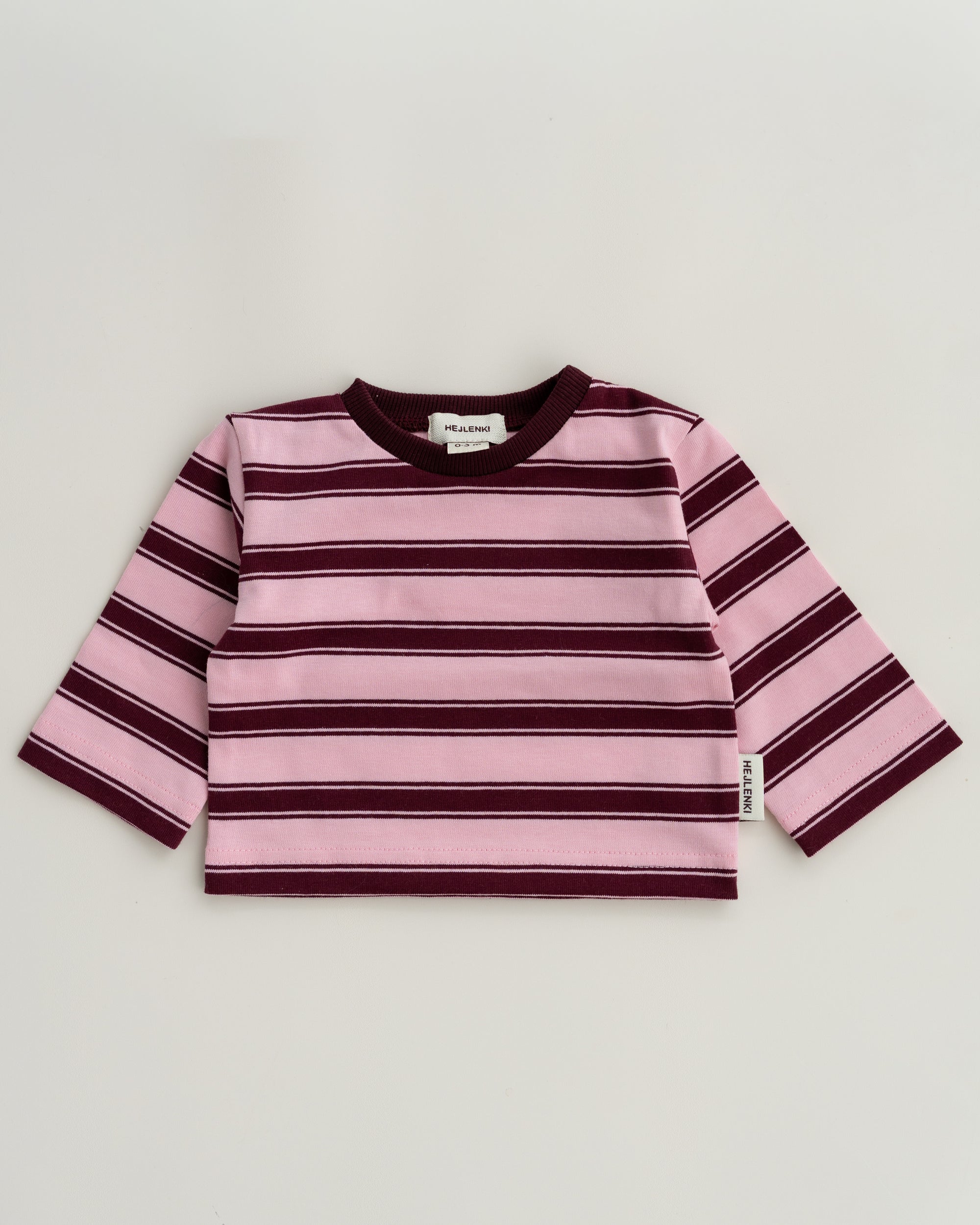 OVERSIZE LONGSLEEVE STRAWBERRY CHOCOLATE STRIPED