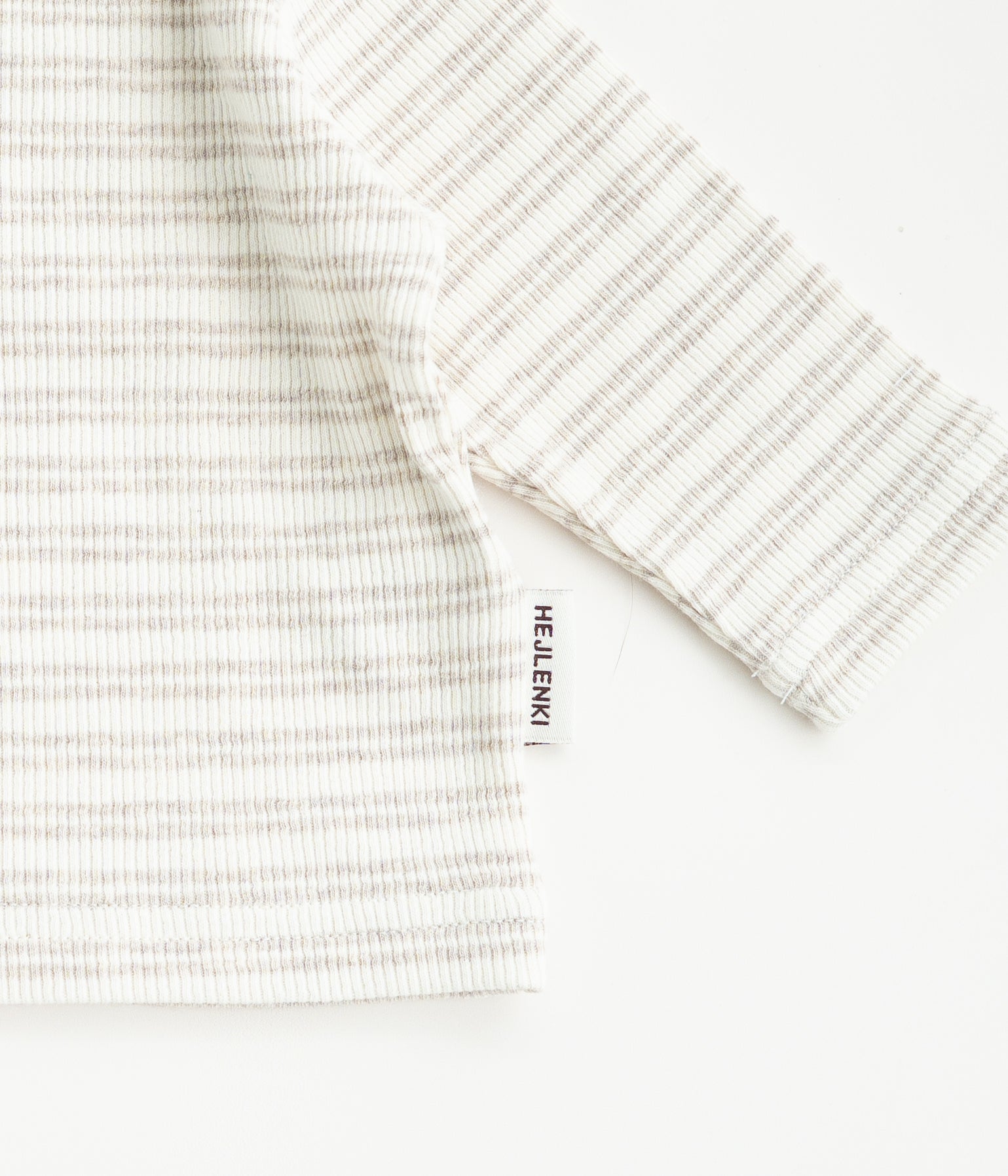RIB LONGSLEEVE STRIPED BEIGE
