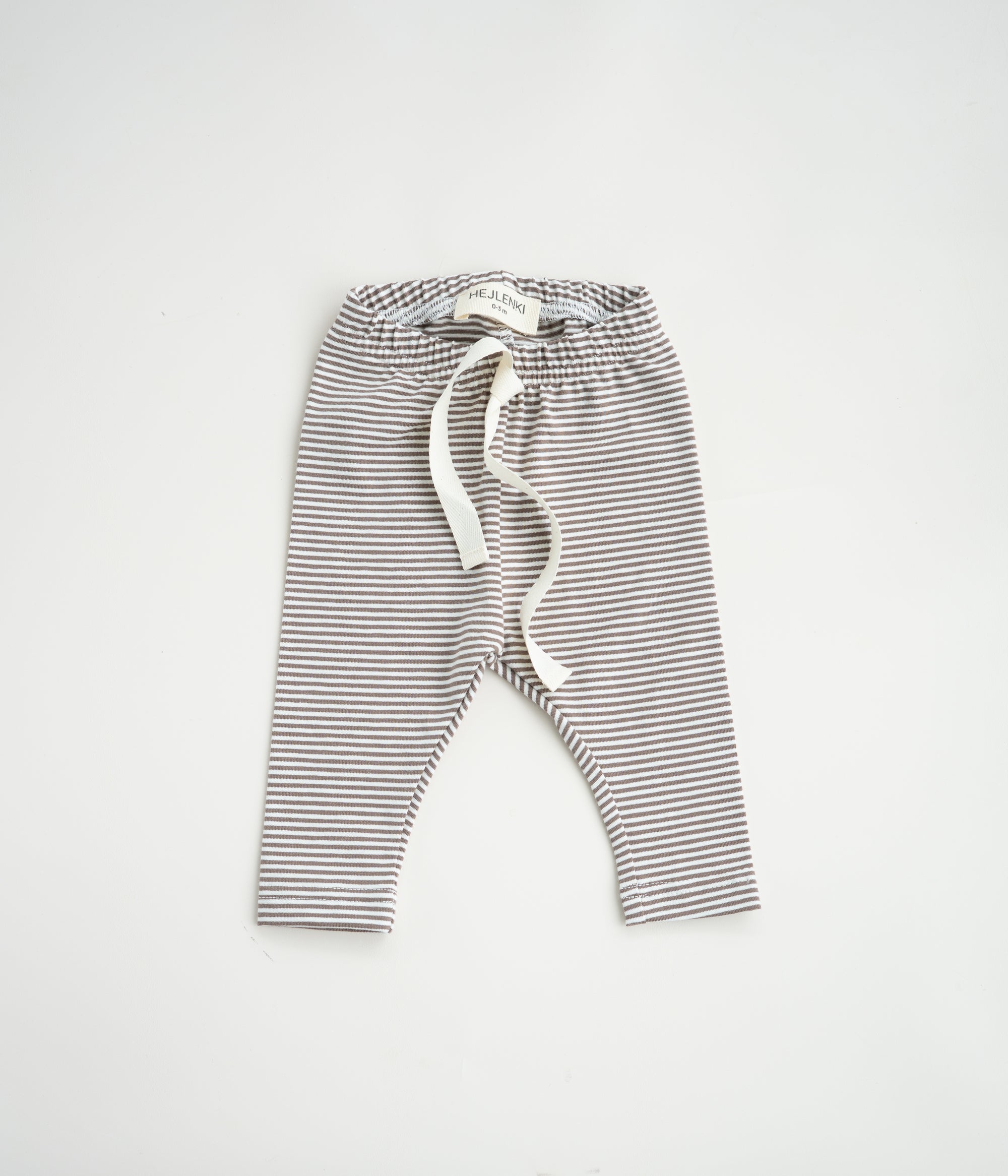 TINY STRIPED LEGGINGS CHOCO