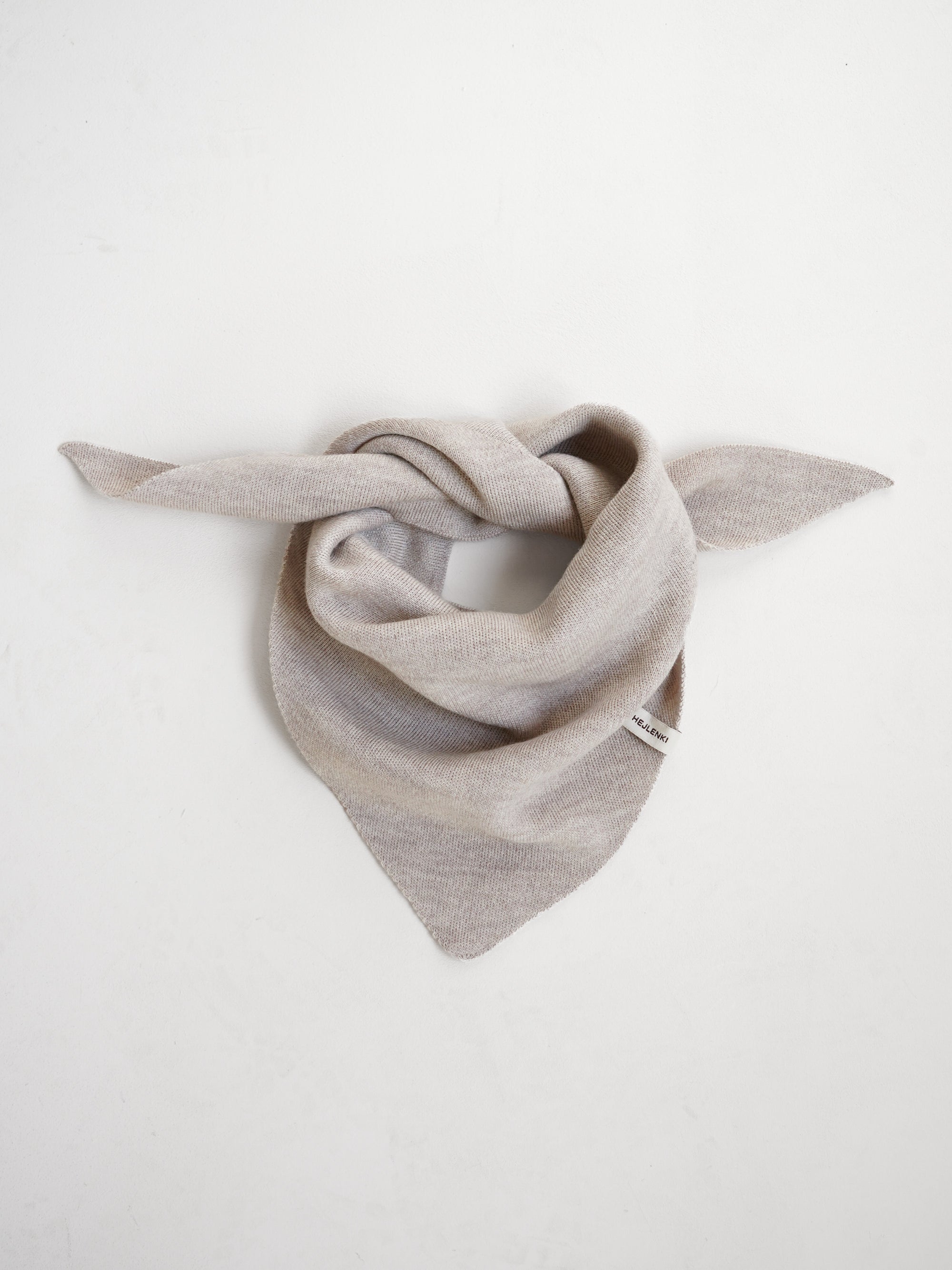 MERINO KNIT SCARF BEIGE
