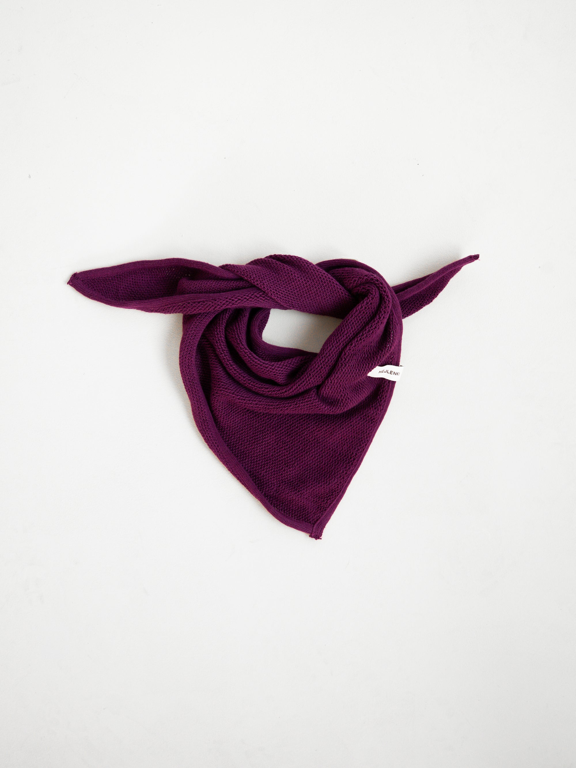 KNIT SCARF PLUM JAM
