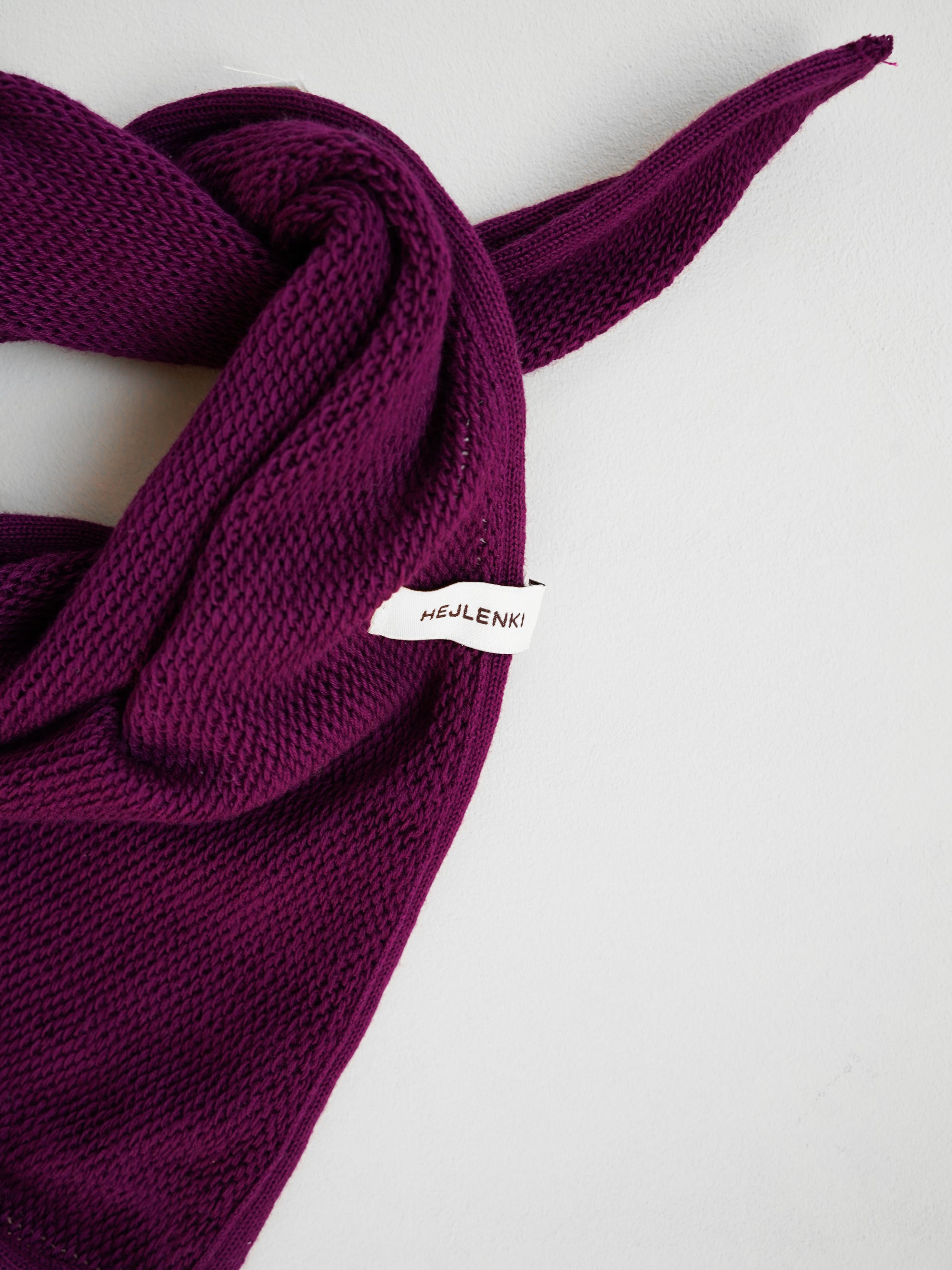 KNIT SCARF PLUM JAM