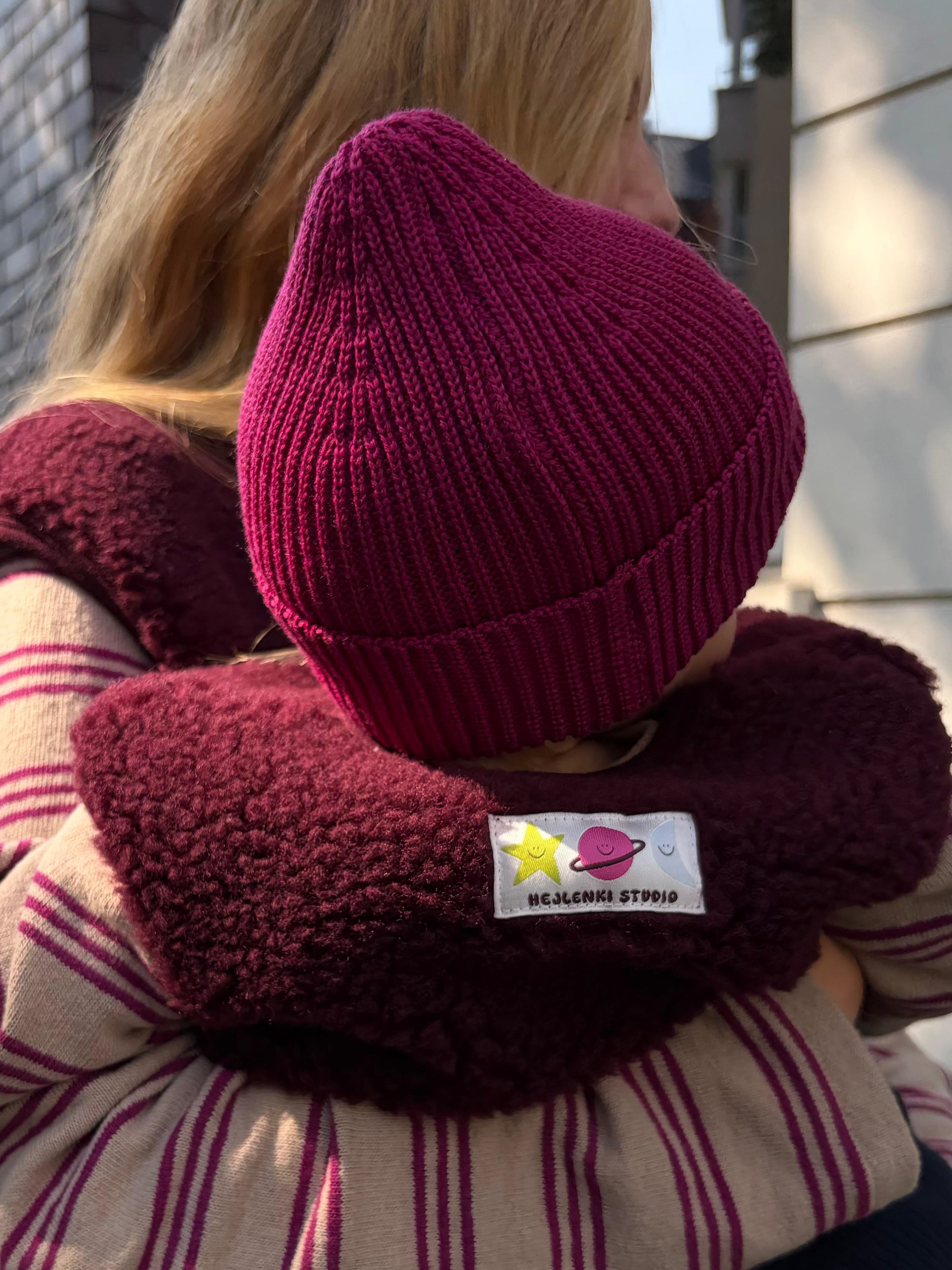 MERINO KNIT BEANIE FUCHSIA