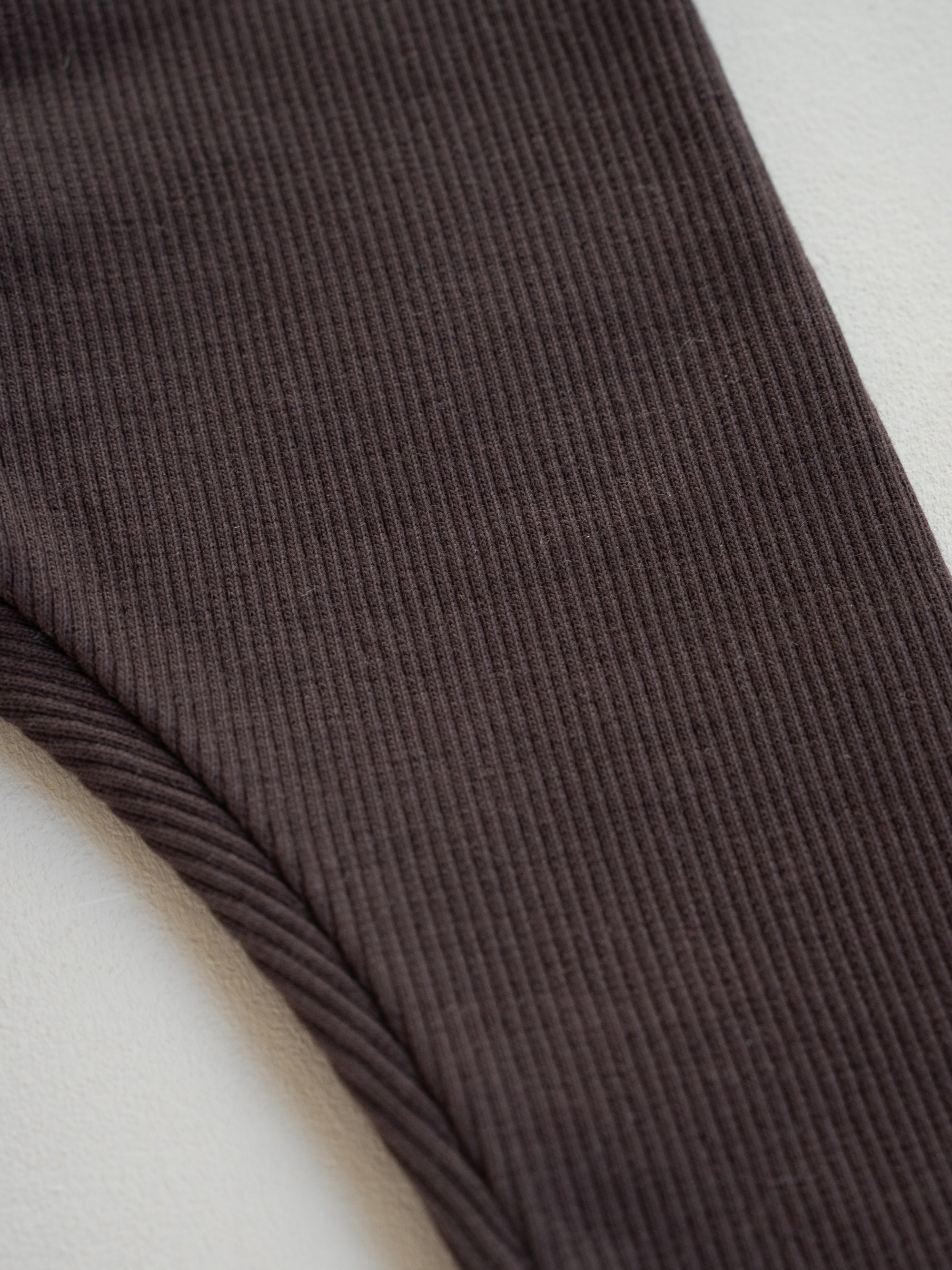 RIB LEGGINGS BROWN