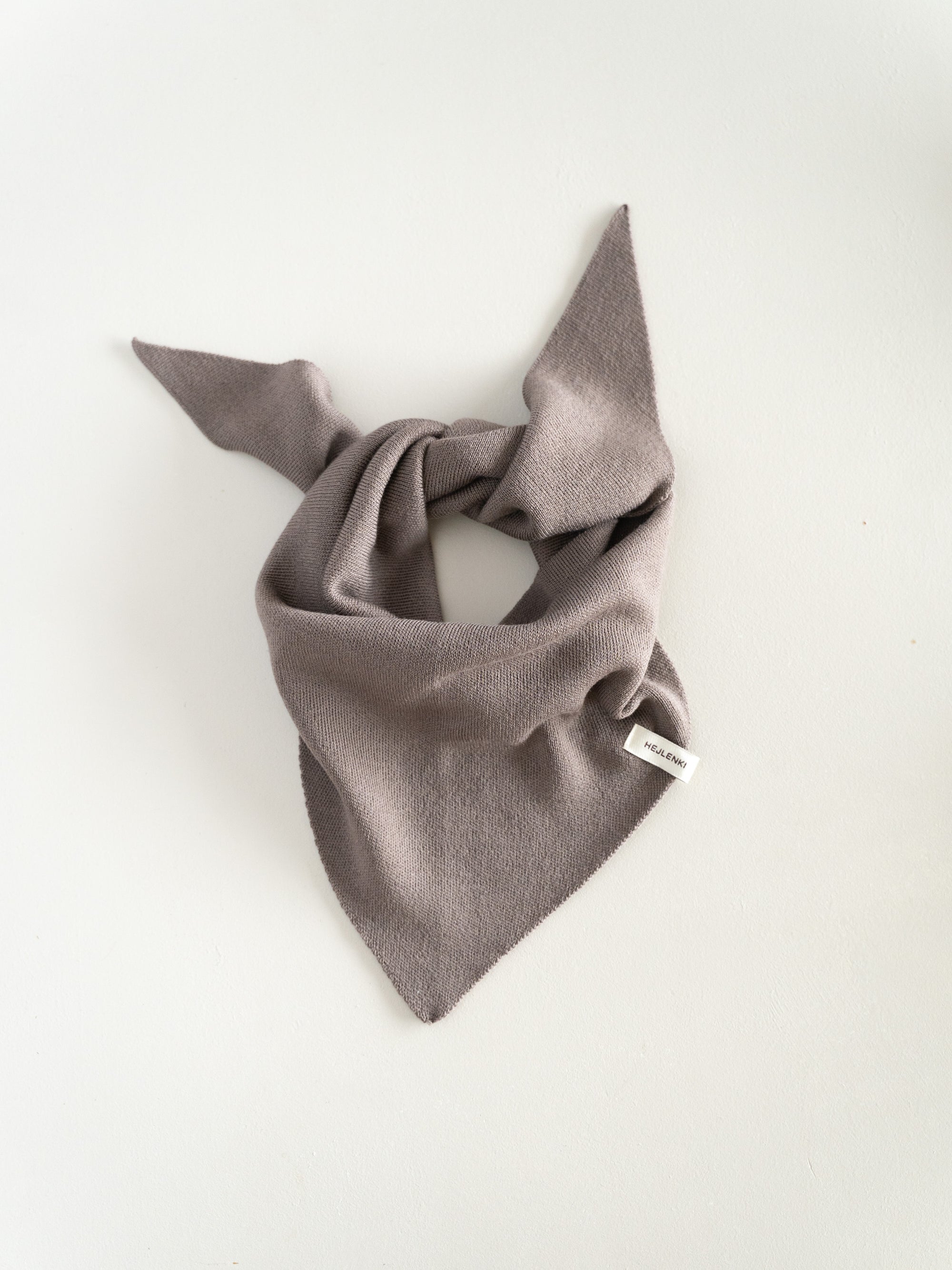 MERINO KNIT SCARF CHOCO