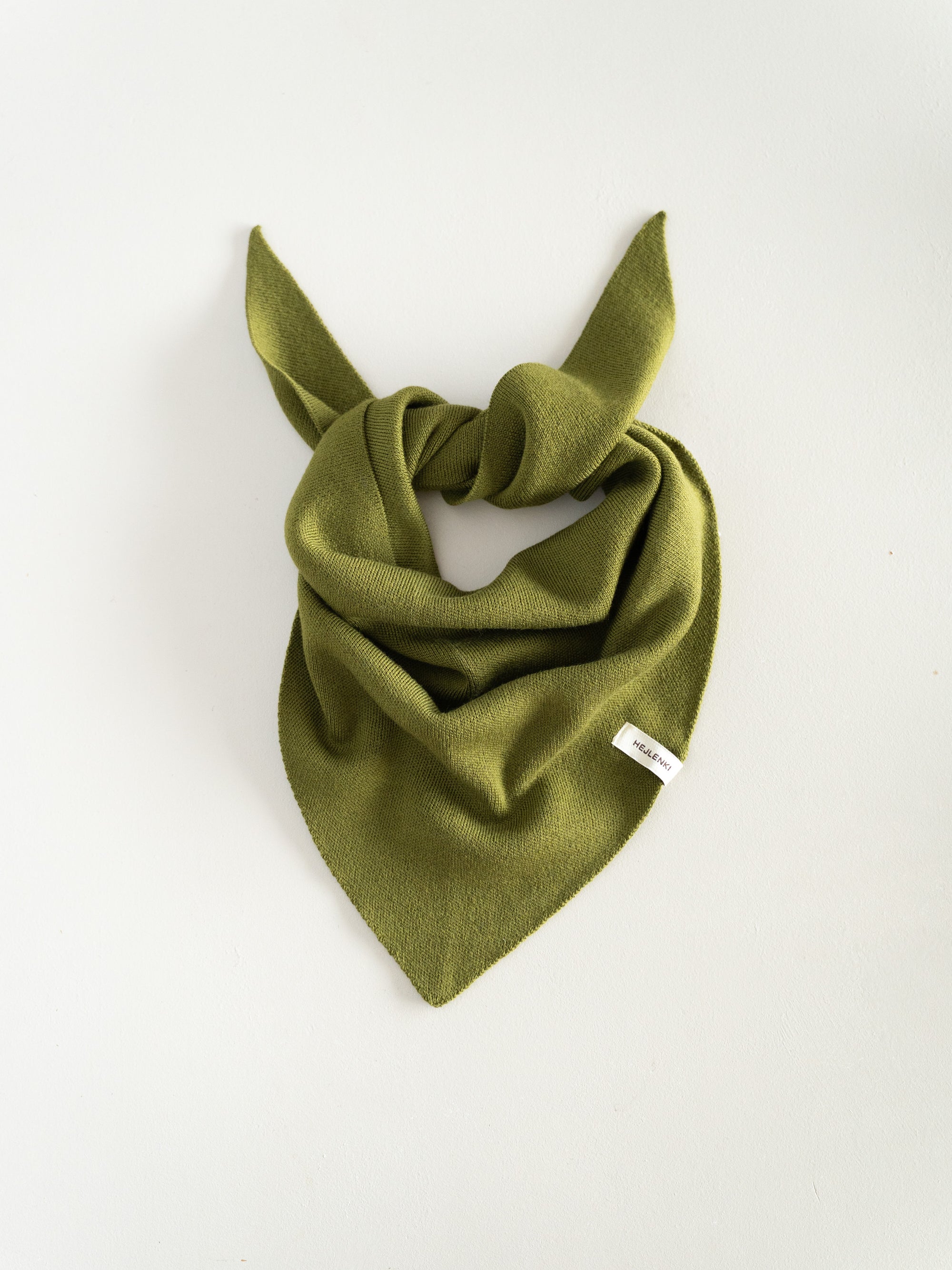 MERINO KNIT SCARF OLIVE