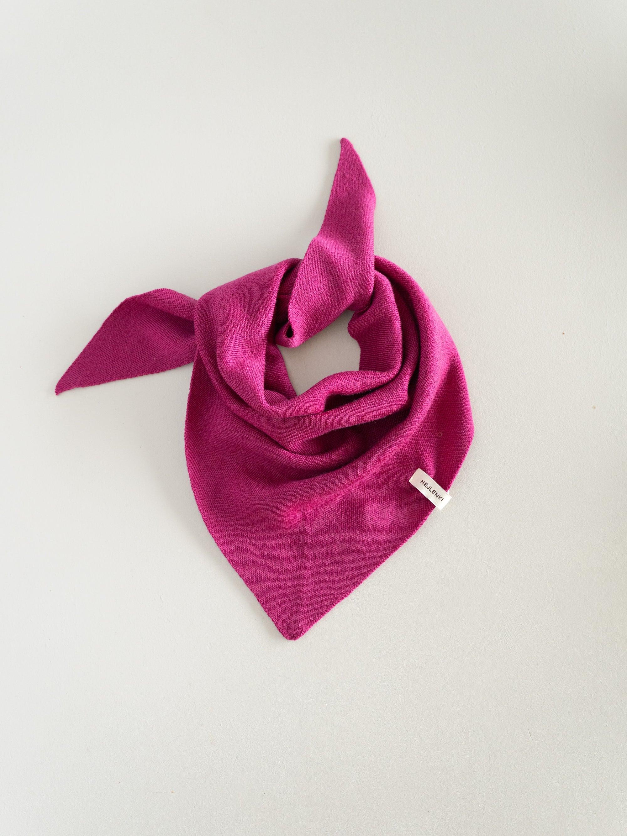 MERINO KNIT SCARF FUCHSIA