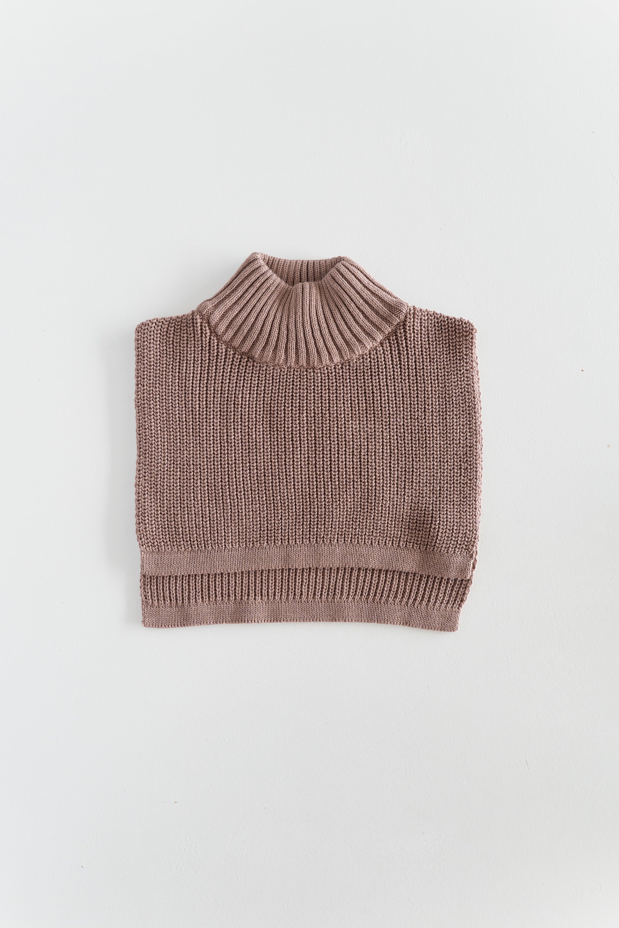 KNIT NECKWARMER NOUGAT