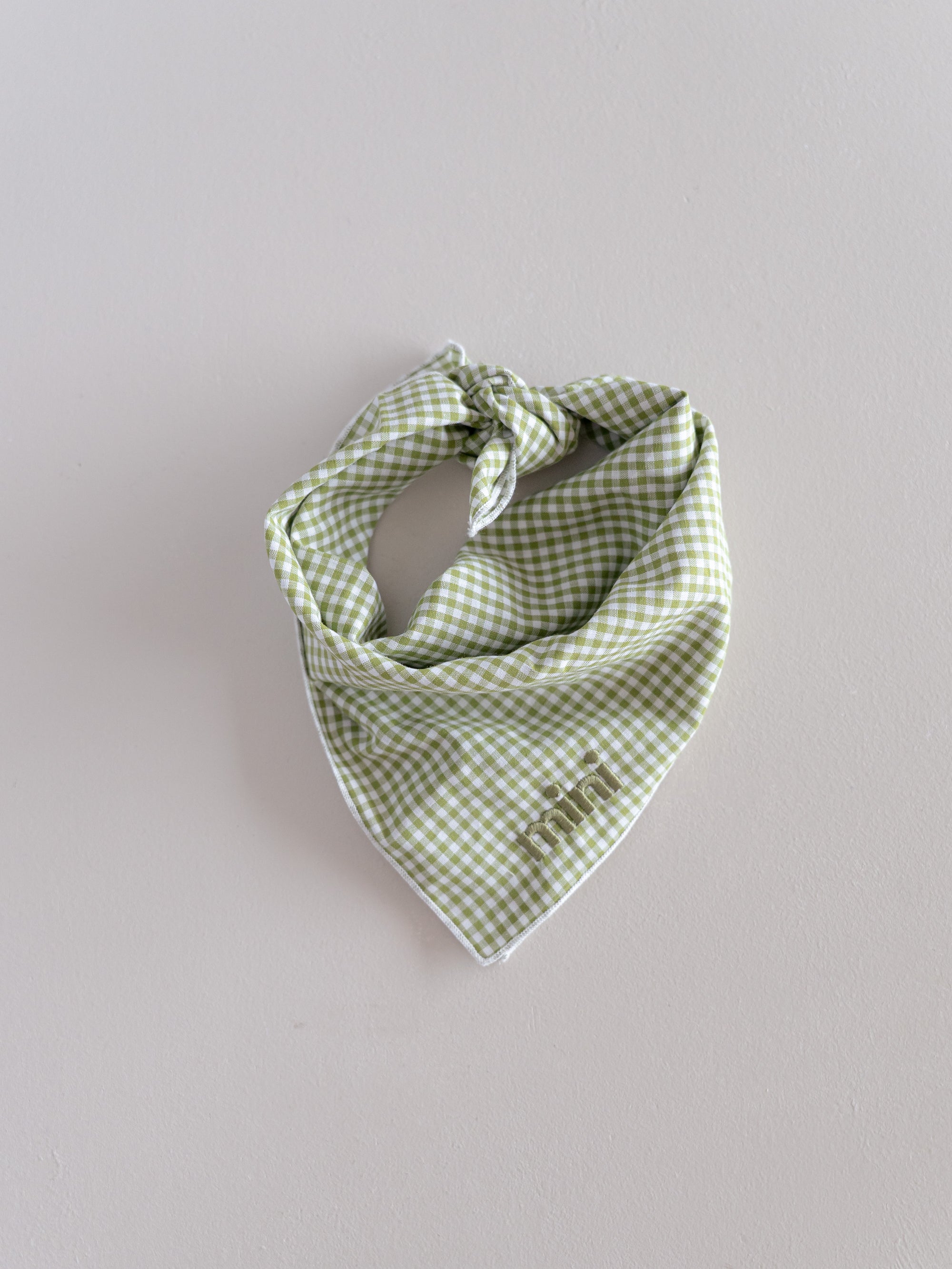 CHECKED BANDANA SCARF MINI