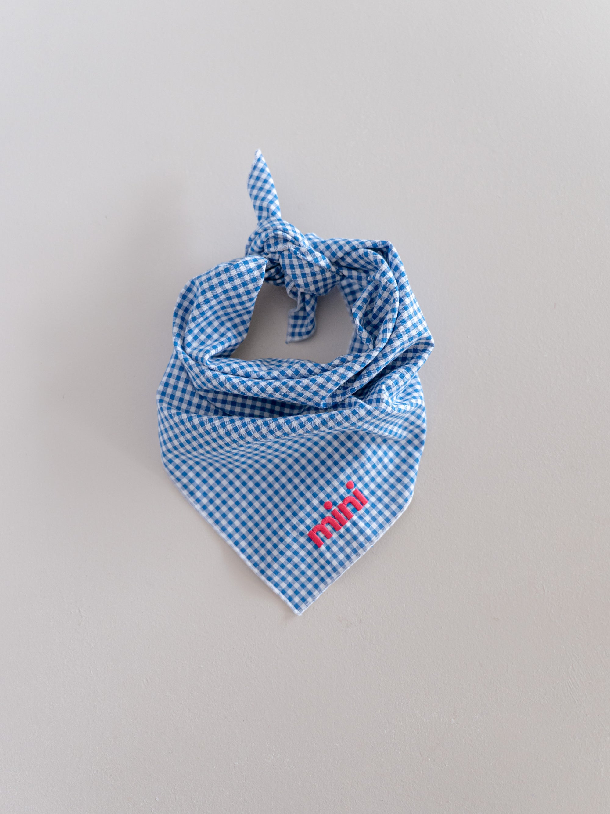 CHECKED BANDANA SCARF MINI