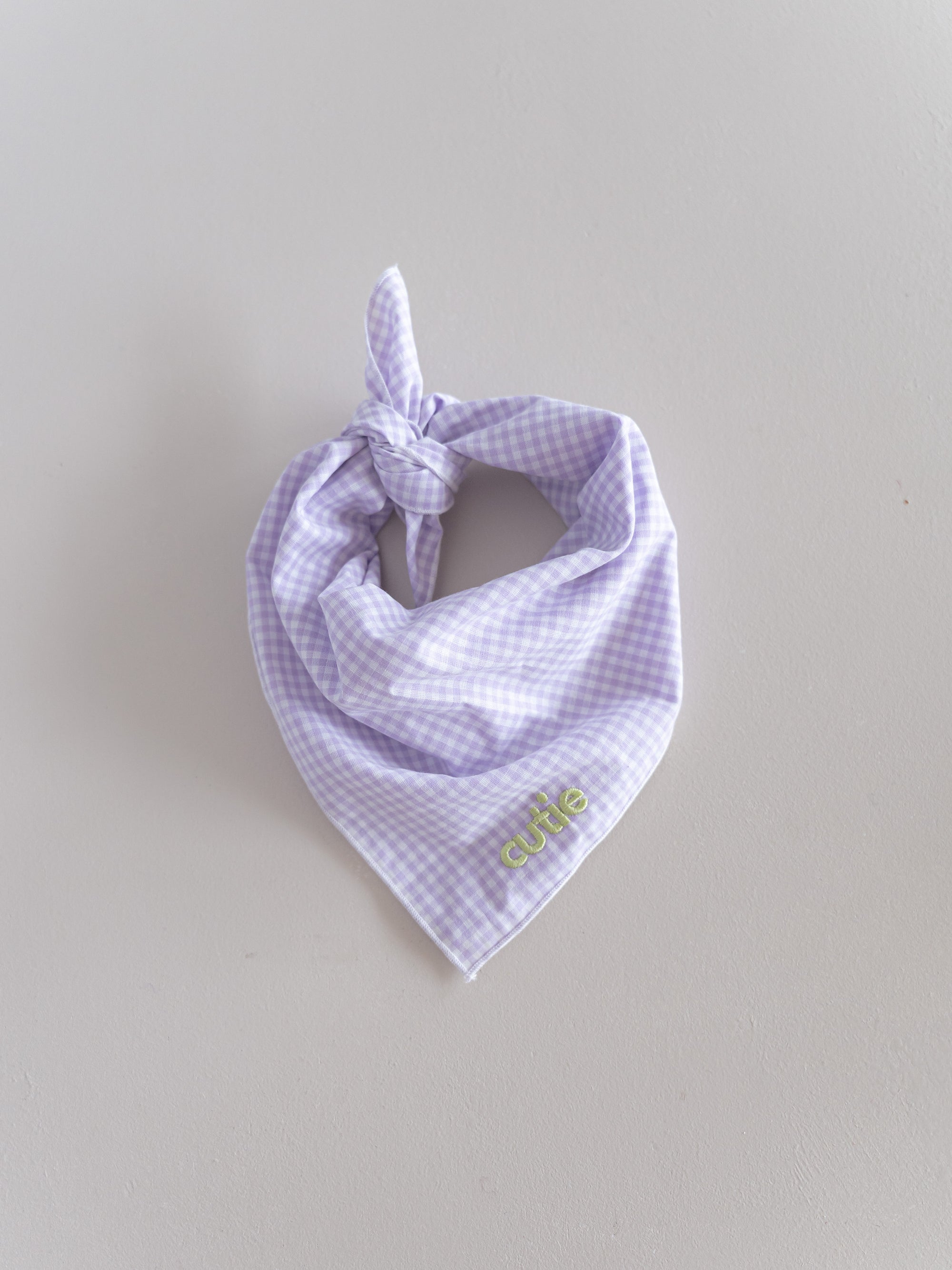 CHECKED BANDANA SCARF CUTIE