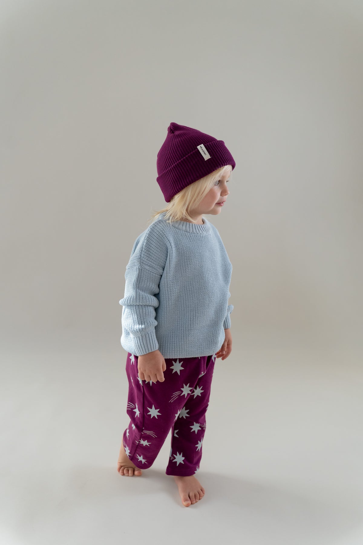 KNIT BEANIE PLUM JAM