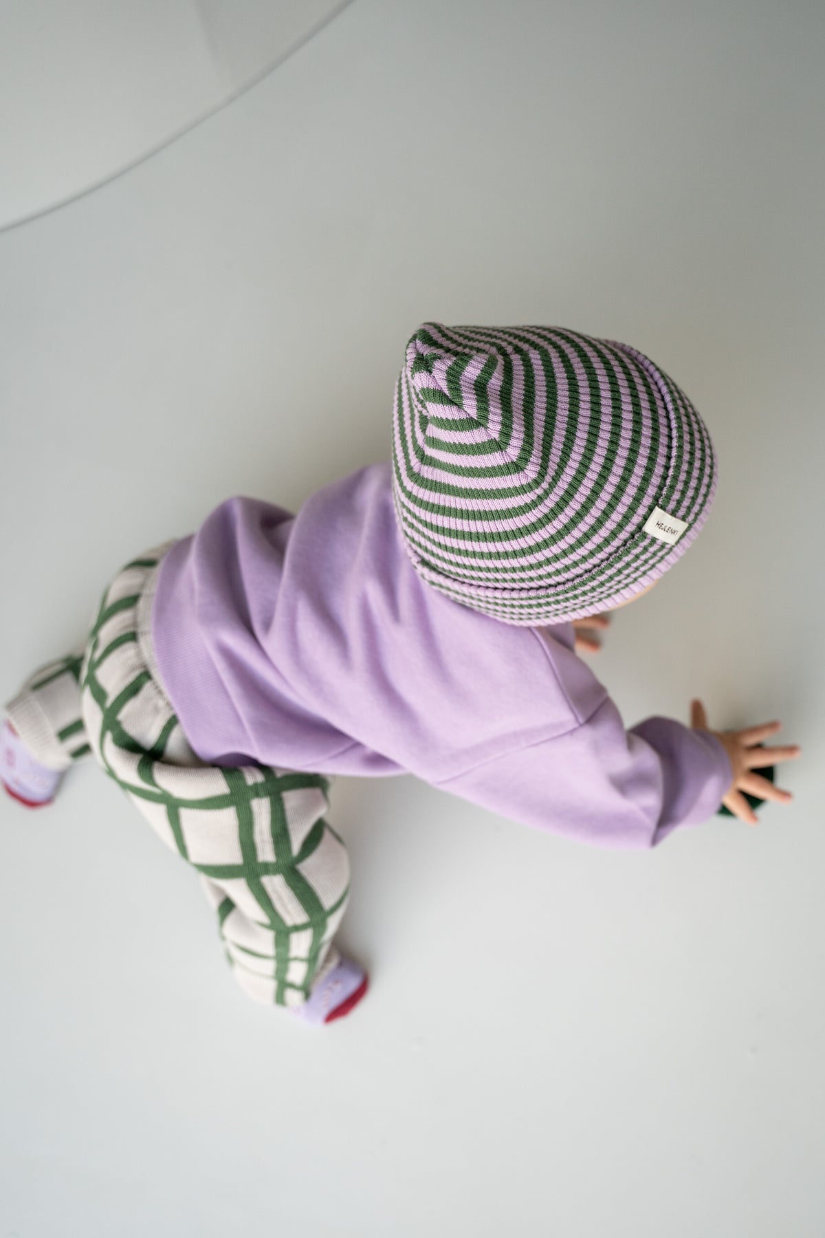 STRIPED KNIT BEANIE