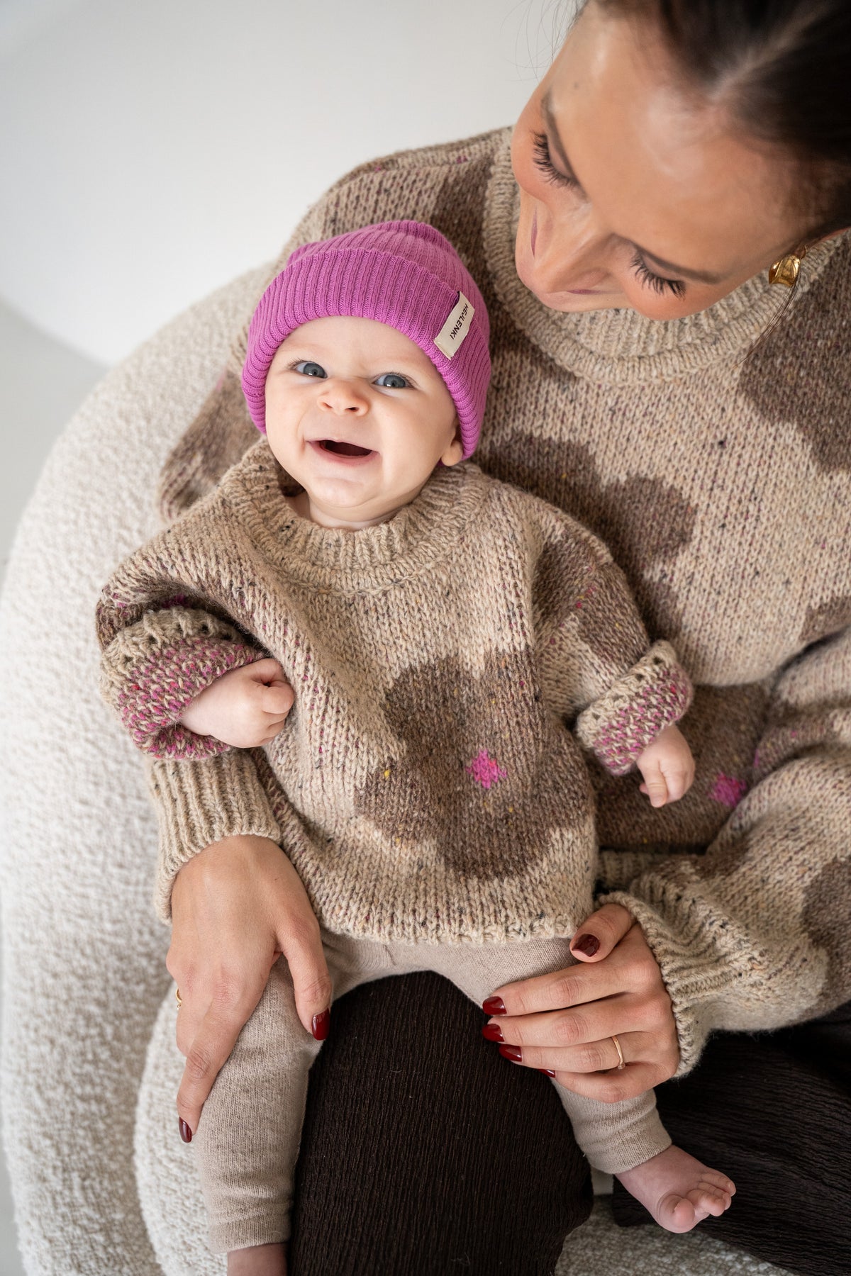 FLOWER WOOL KNIT PULLI