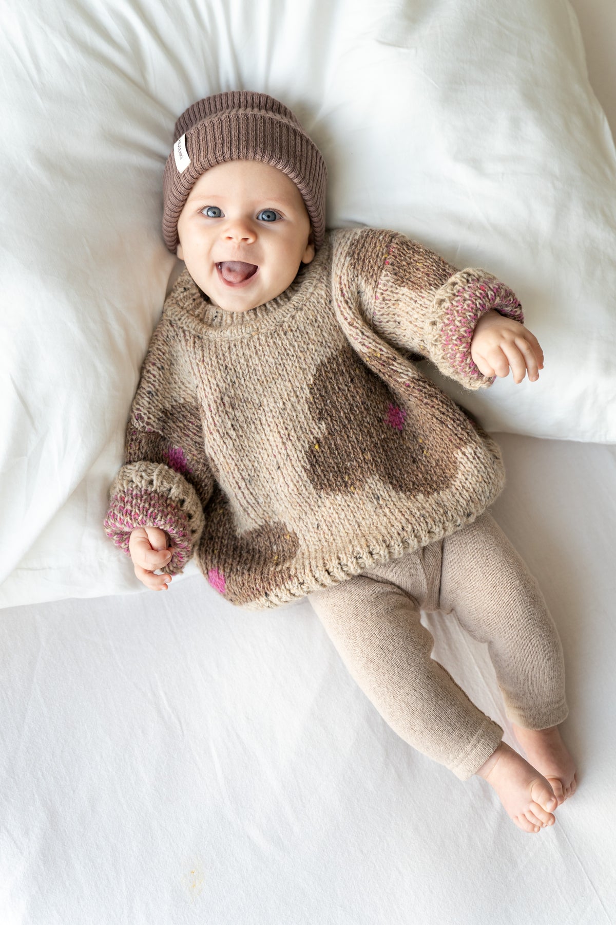 FLOWER WOOL KNIT PULLI