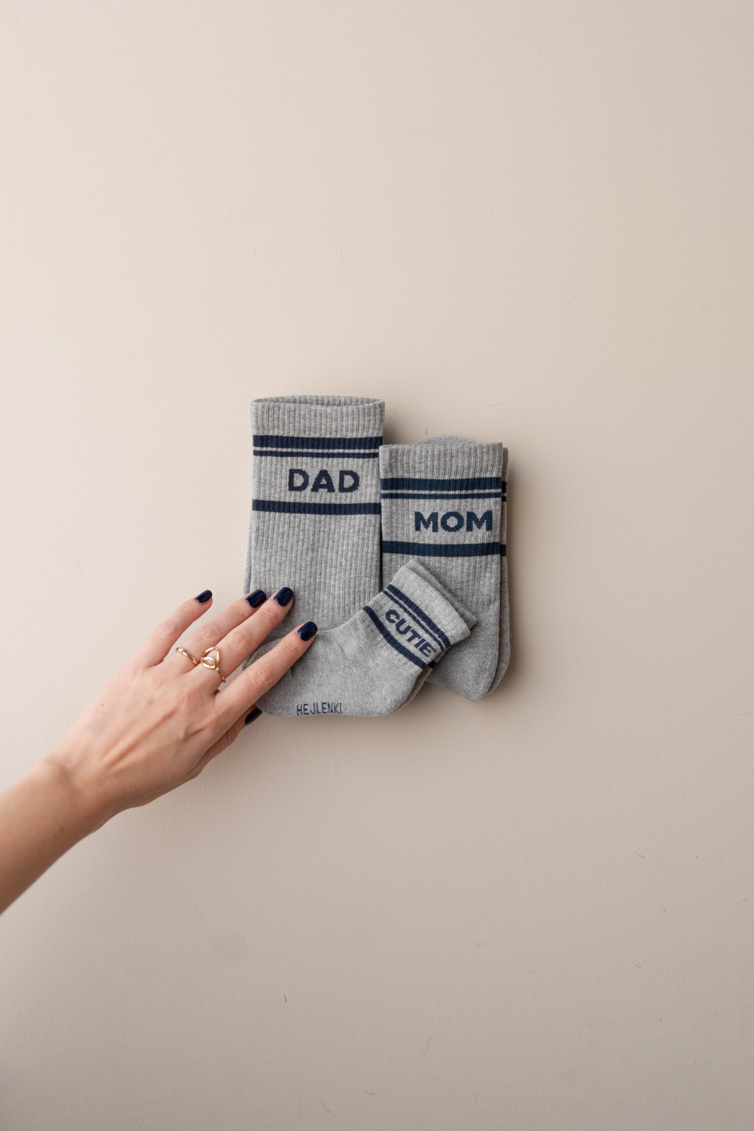 FAMILY SOCKS BUNDLE GREY