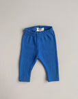 ORGANIC RIB LEGGINGS BLUE