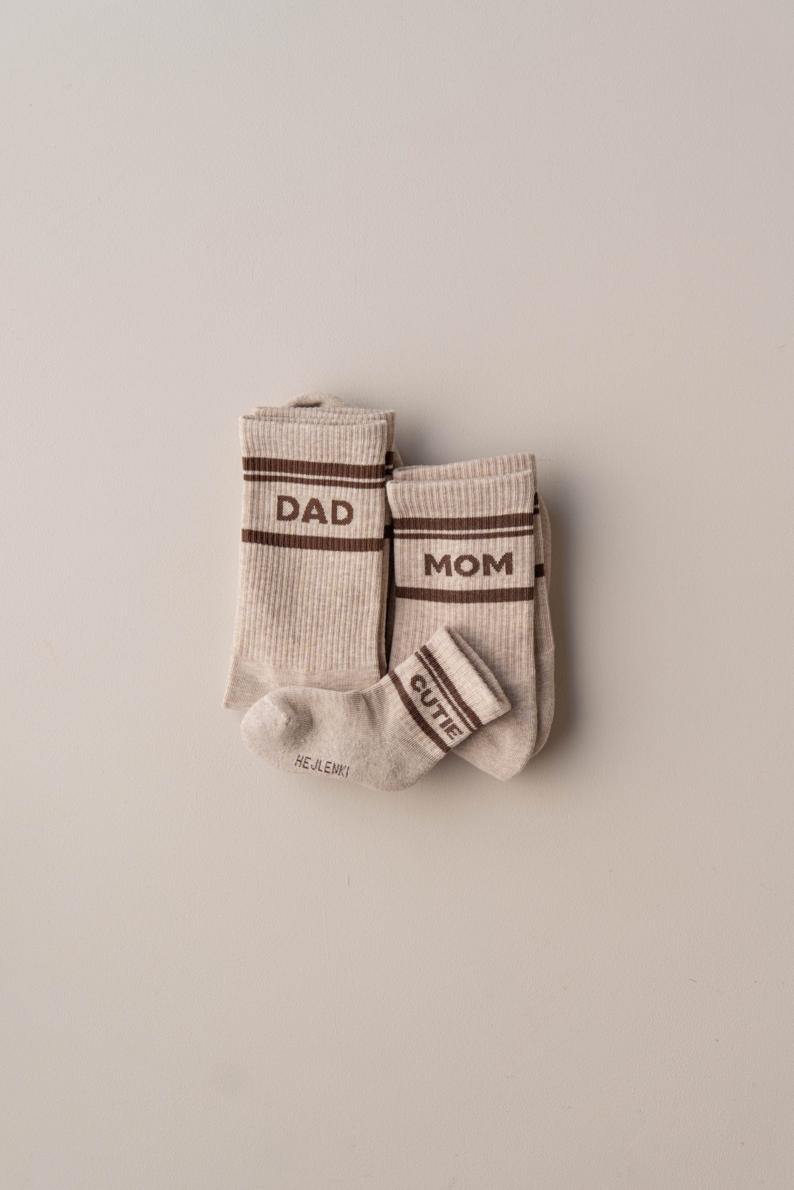 FAMILY SOCKS BUNDLE BEIGE