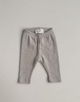 ORGANIC RIB LEGGINGS BEIGE