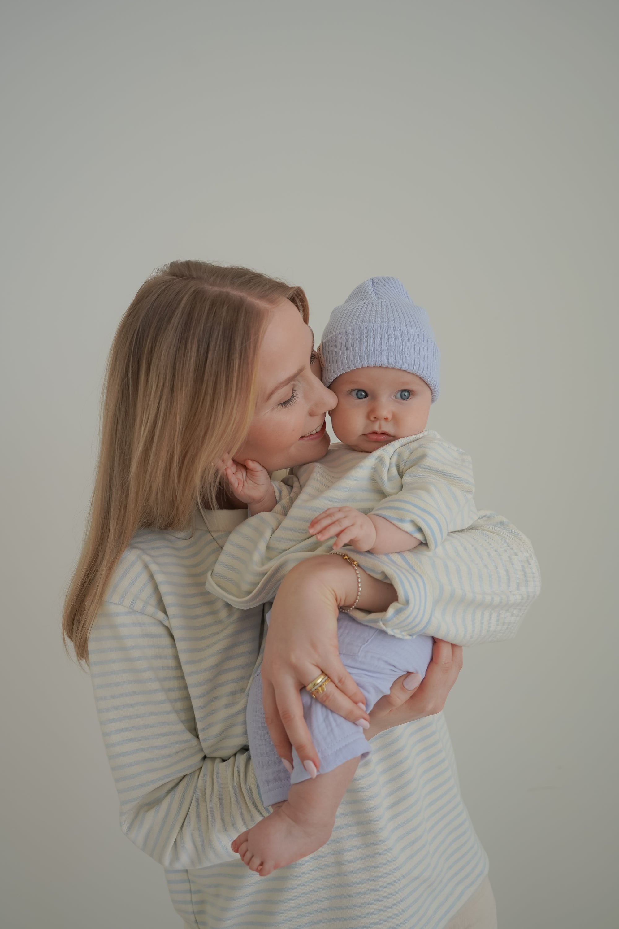 OVERSIZE LONGSLEEVE STRIPED BABYBLUE