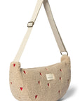 CROSSBODY BAG HEARTS TEDDY ECRU