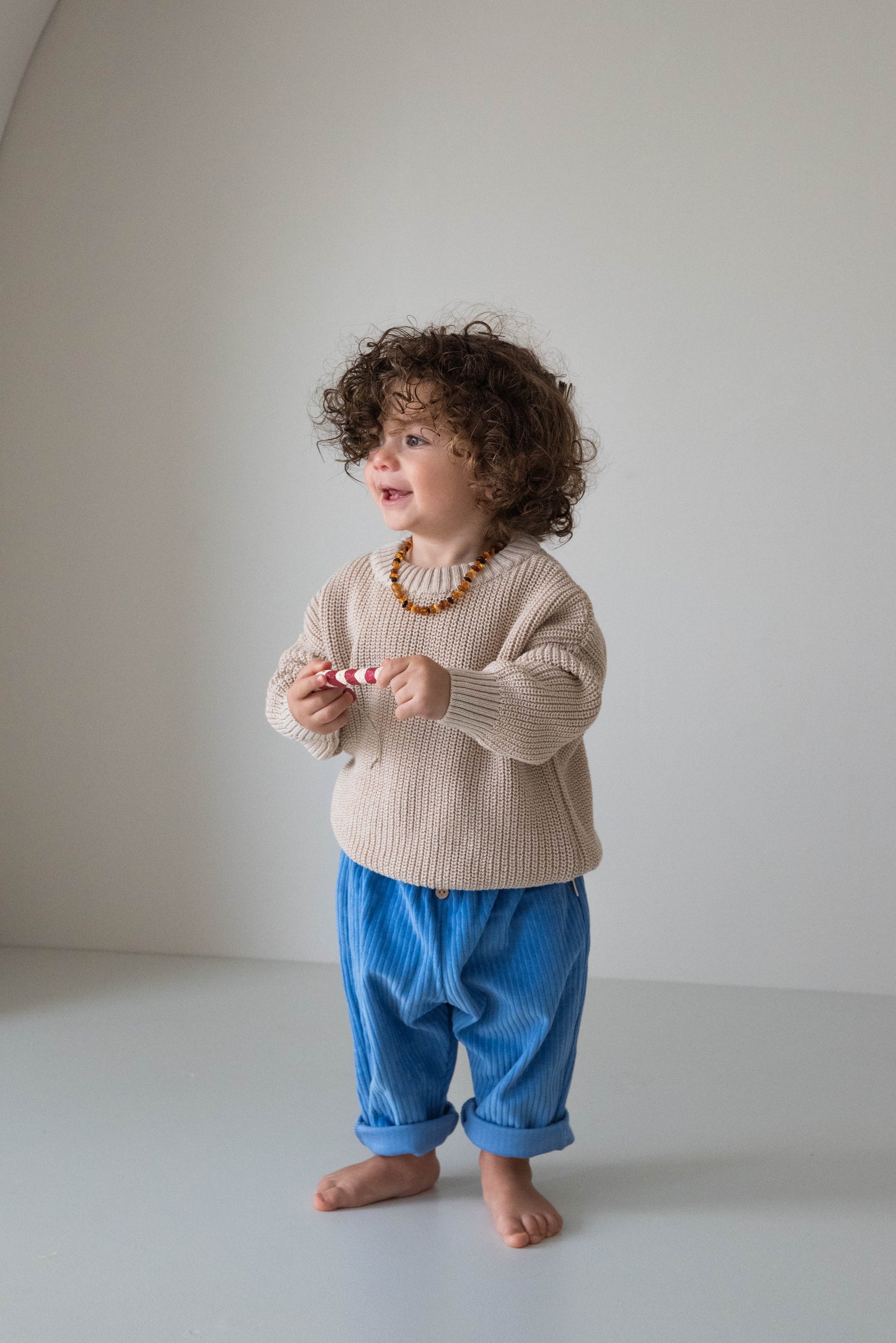 CHUNKY KNIT PULLI WARMBEIGE