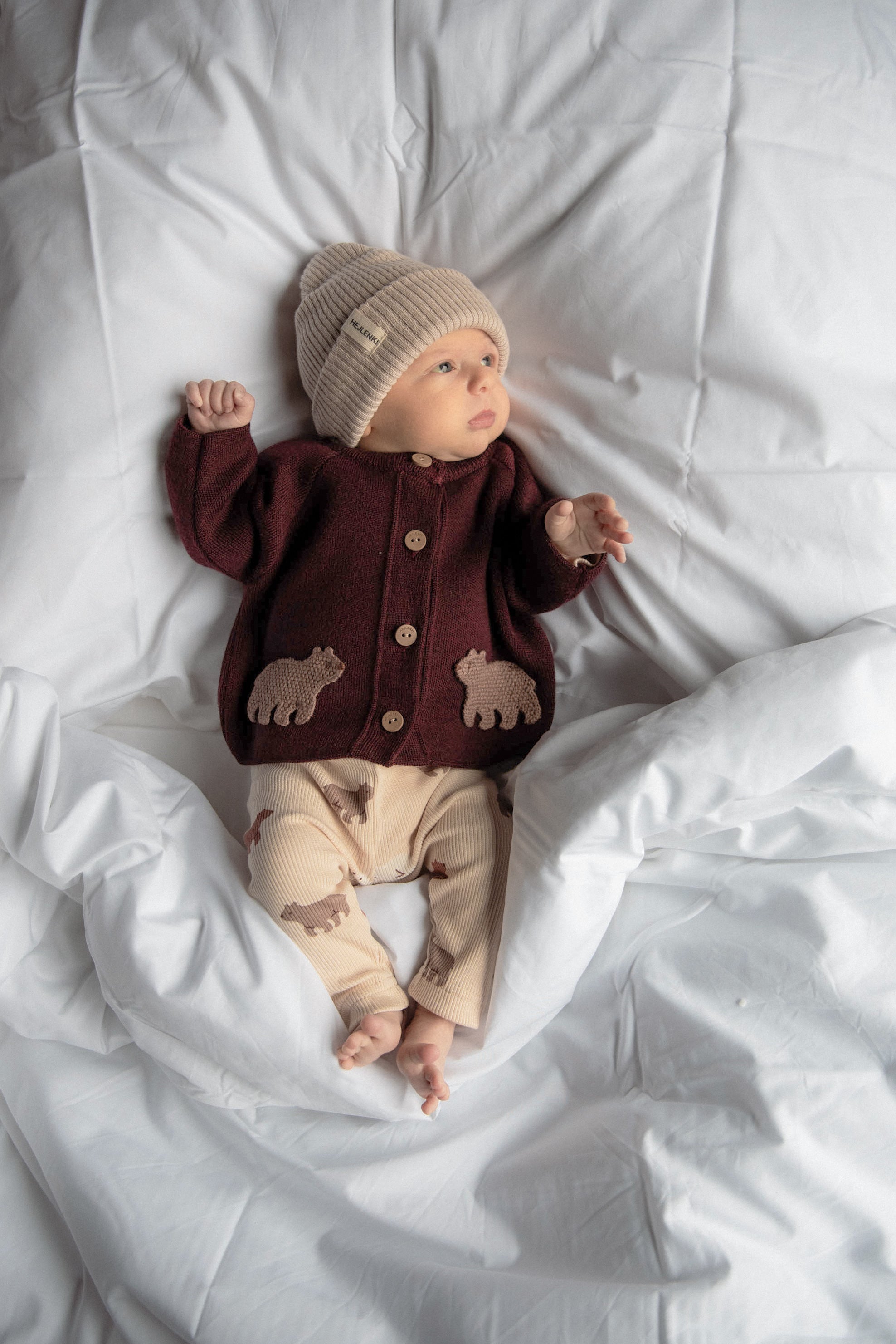 BEAR MERINO WOOL CARDIGAN