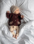 BEAR MERINO WOOL CARDIGAN