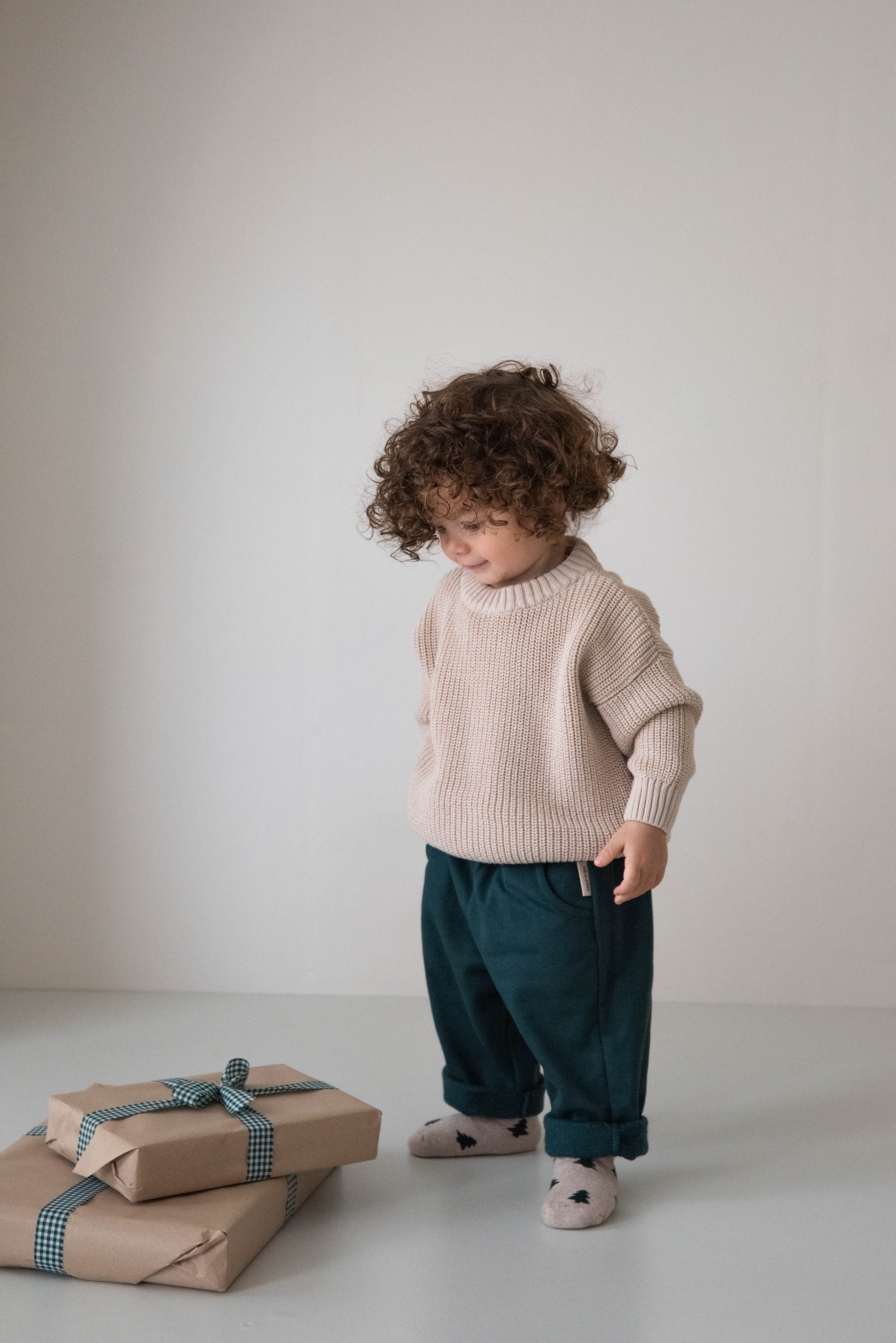 CHUNKY KNIT PULLI WARMBEIGE