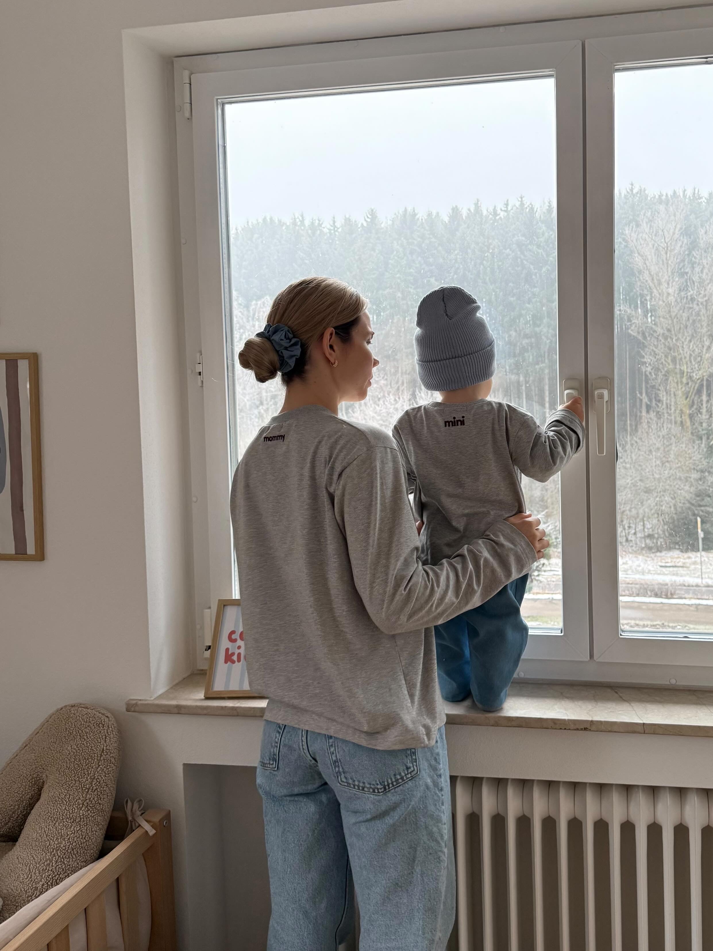 MOMMY LONGSLEEVE GREY MELANGE