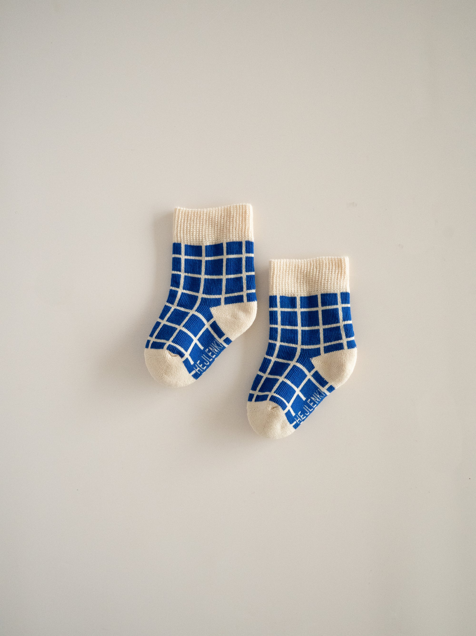 SOCKS BLU CHECKED