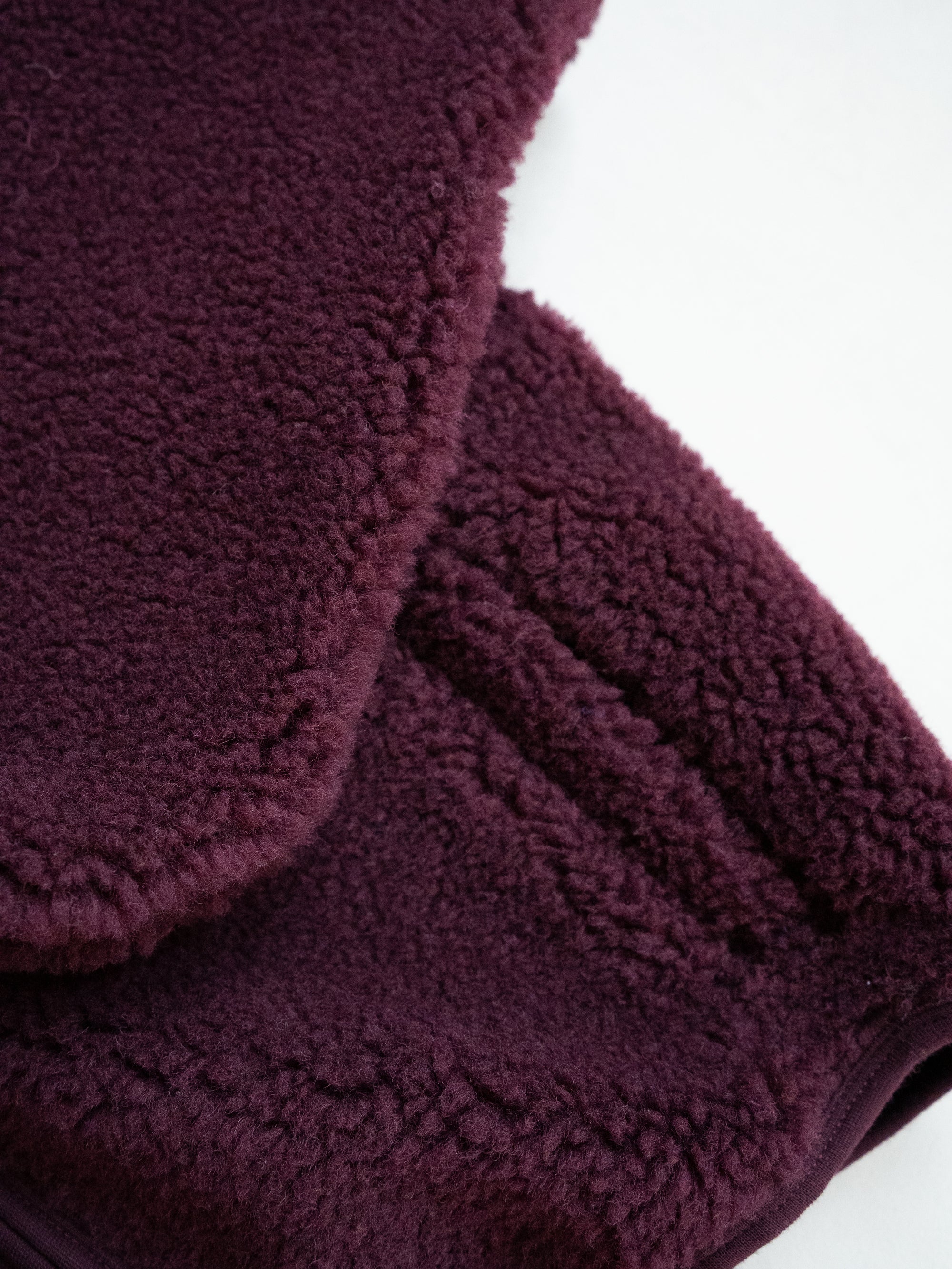 MERINO TEDDY WOMEN JACKET BORDO