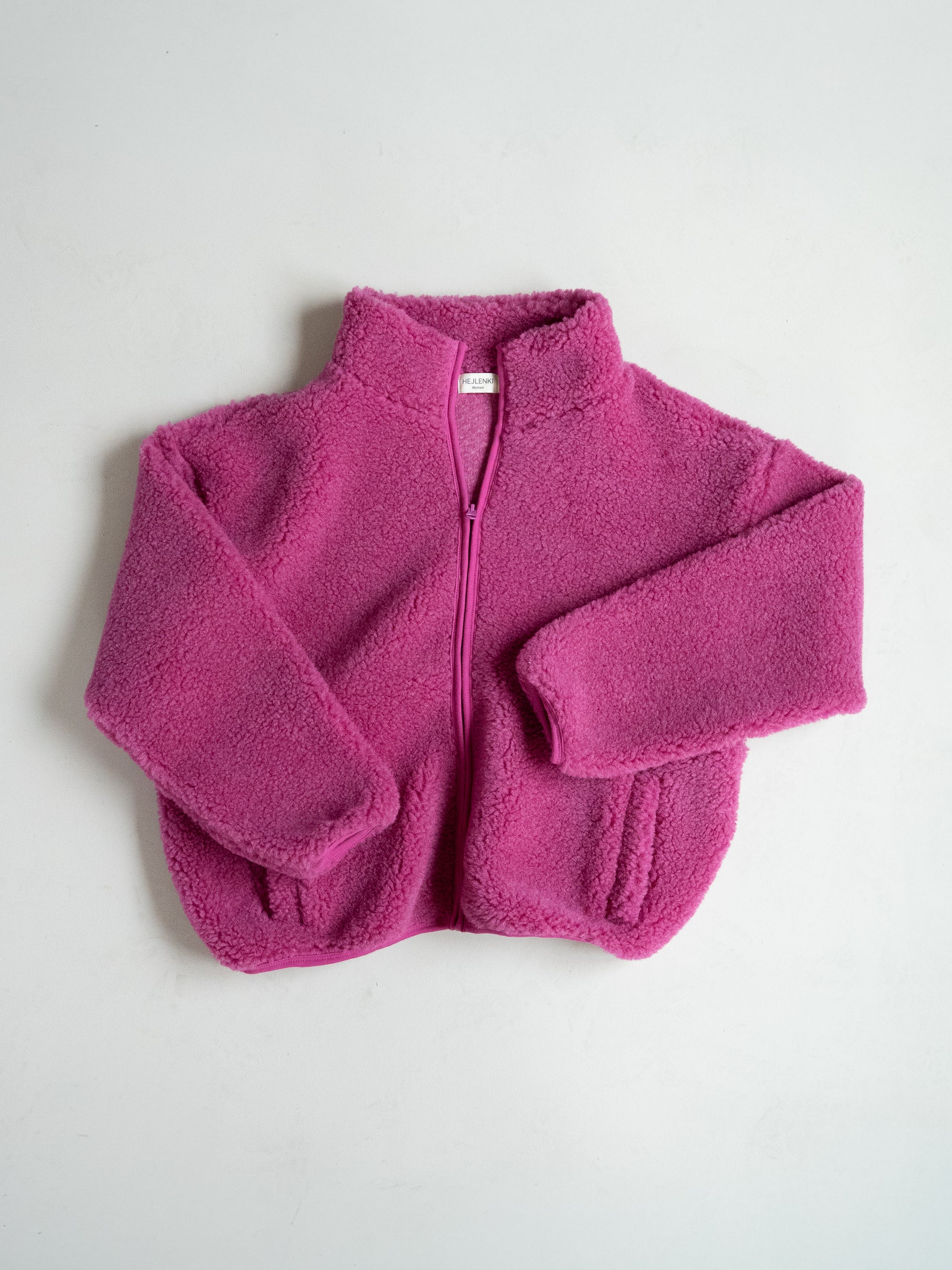 MERINO TEDDY WOMEN JACKET PINK