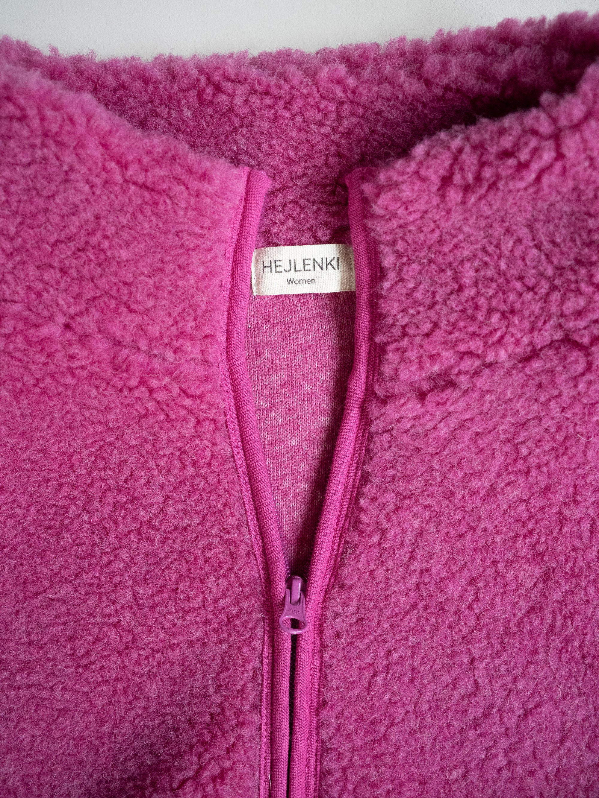 MERINO TEDDY WOMEN JACKET PINK
