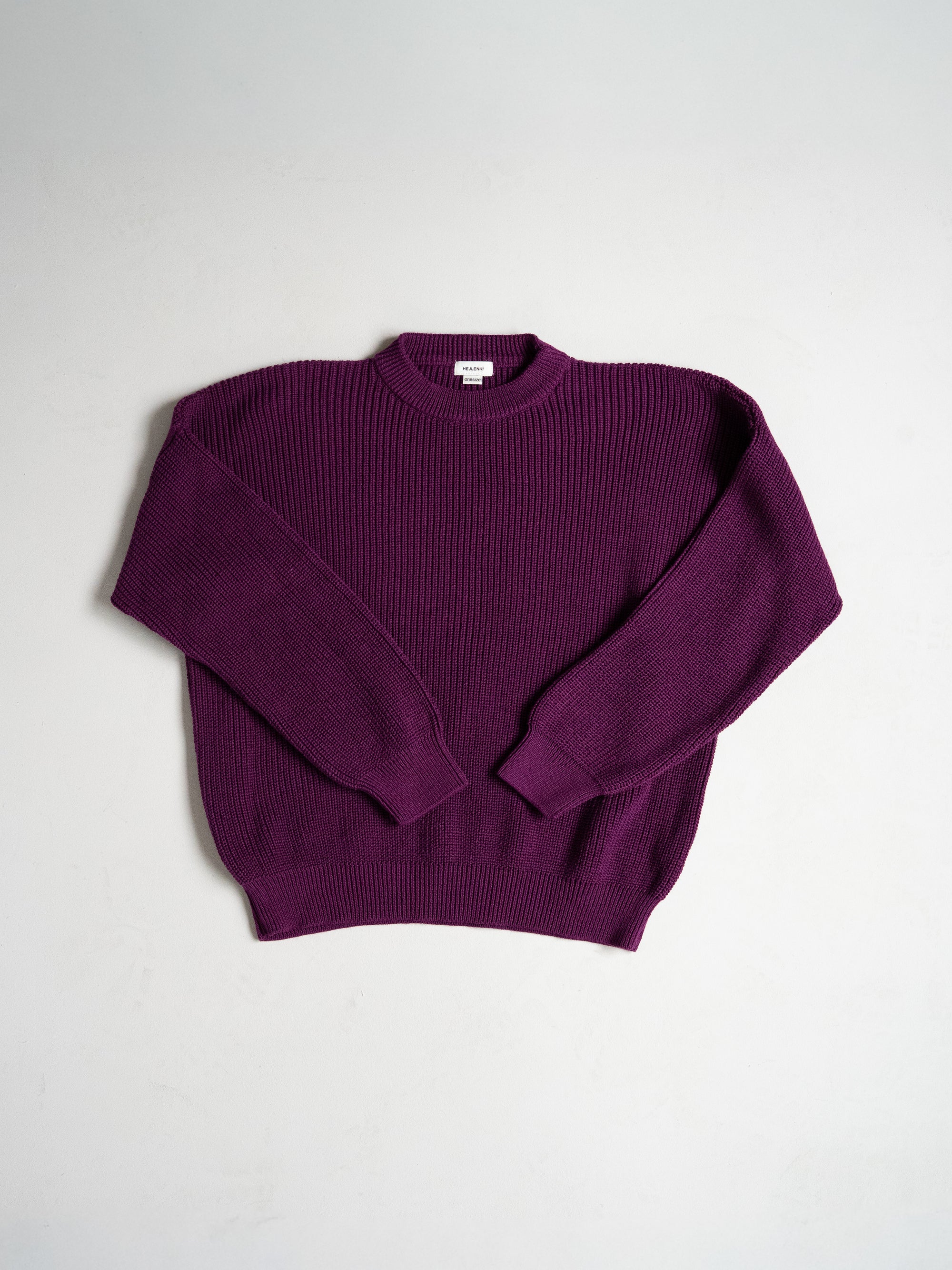 WOMEN KNIT PULLI PLUM JAM