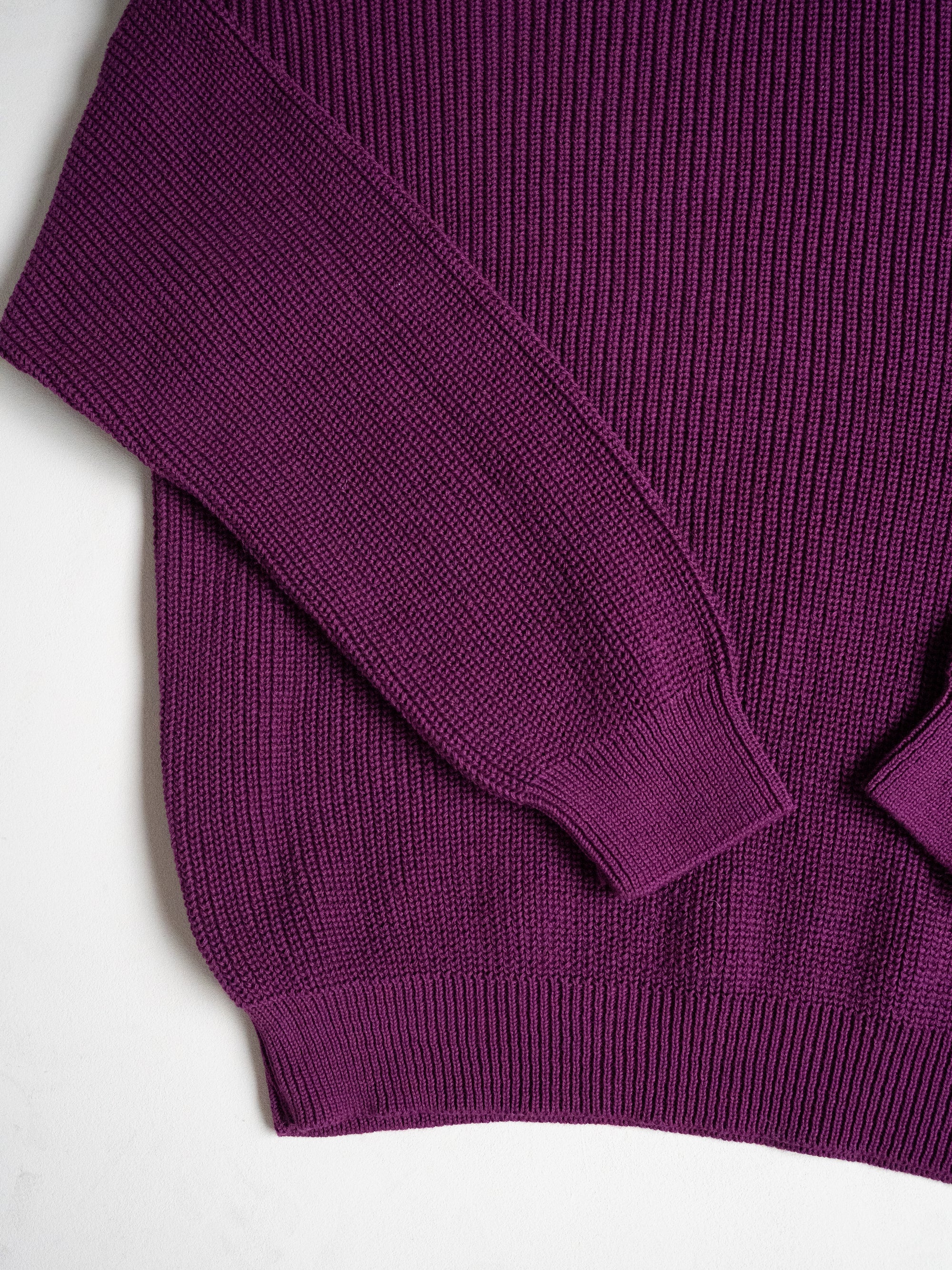 WOMEN KNIT PULLI PLUM JAM