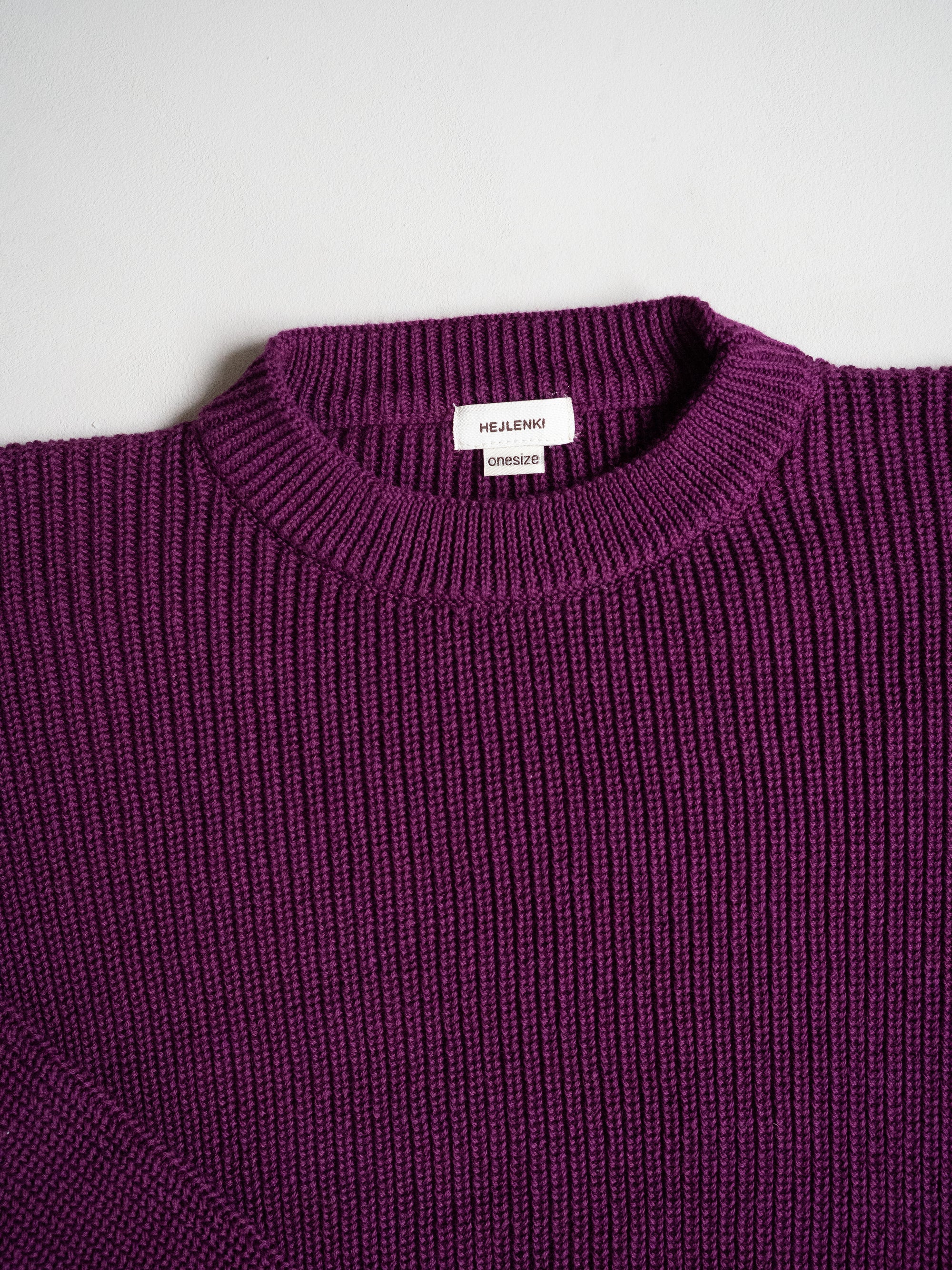 WOMEN KNIT PULLI PLUM JAM