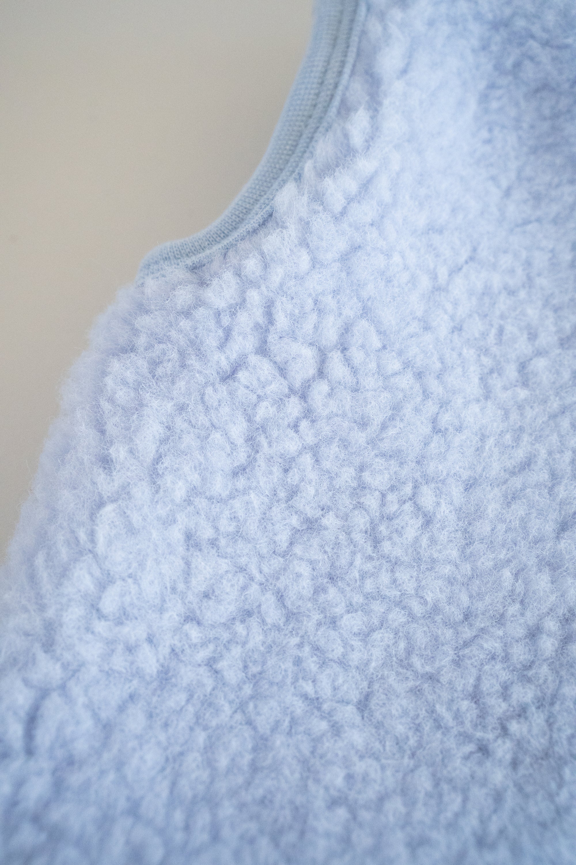 MERINO TEDDY VEST BABYBLUE