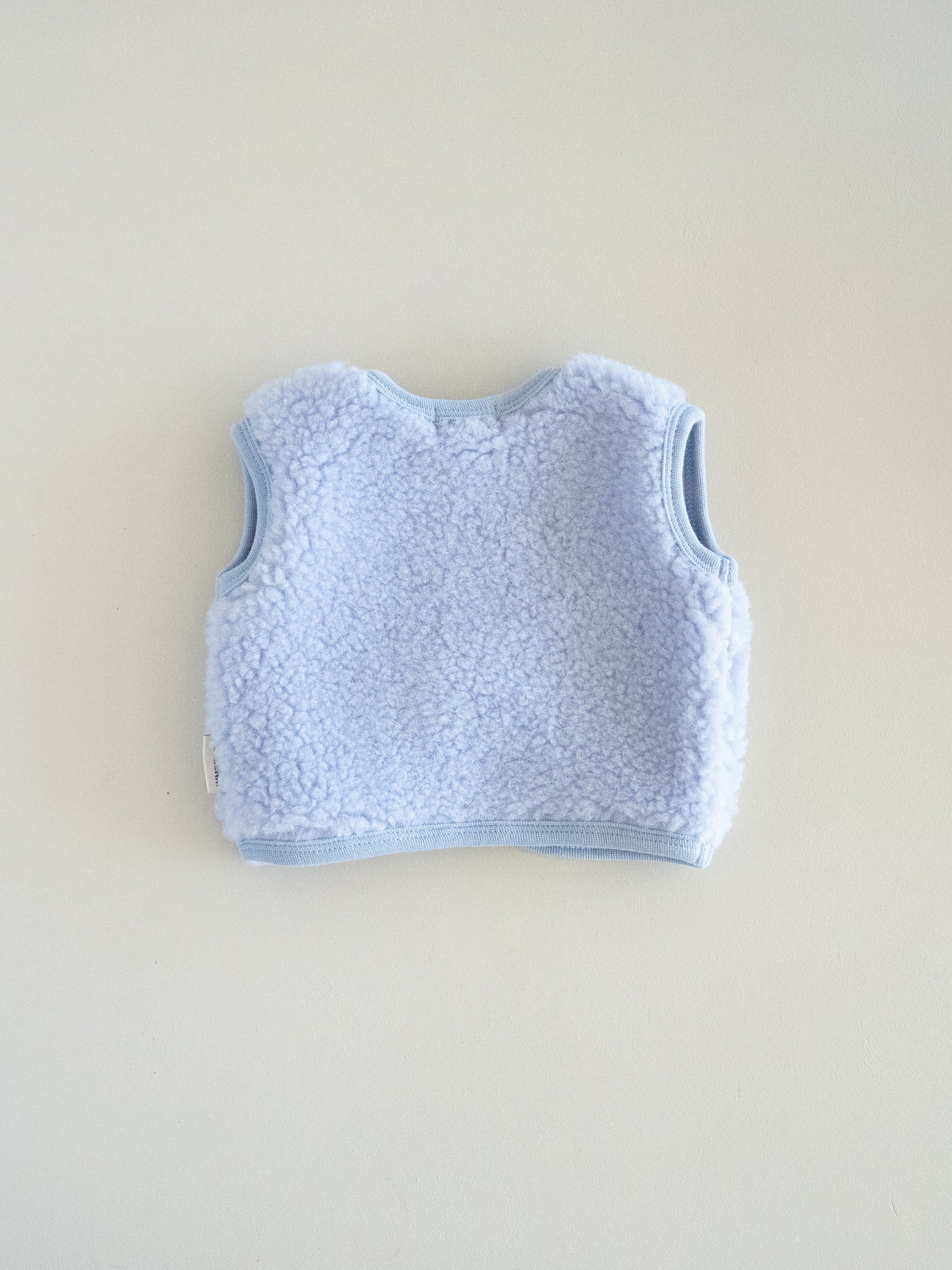 MERINO TEDDY VEST BABYBLUE