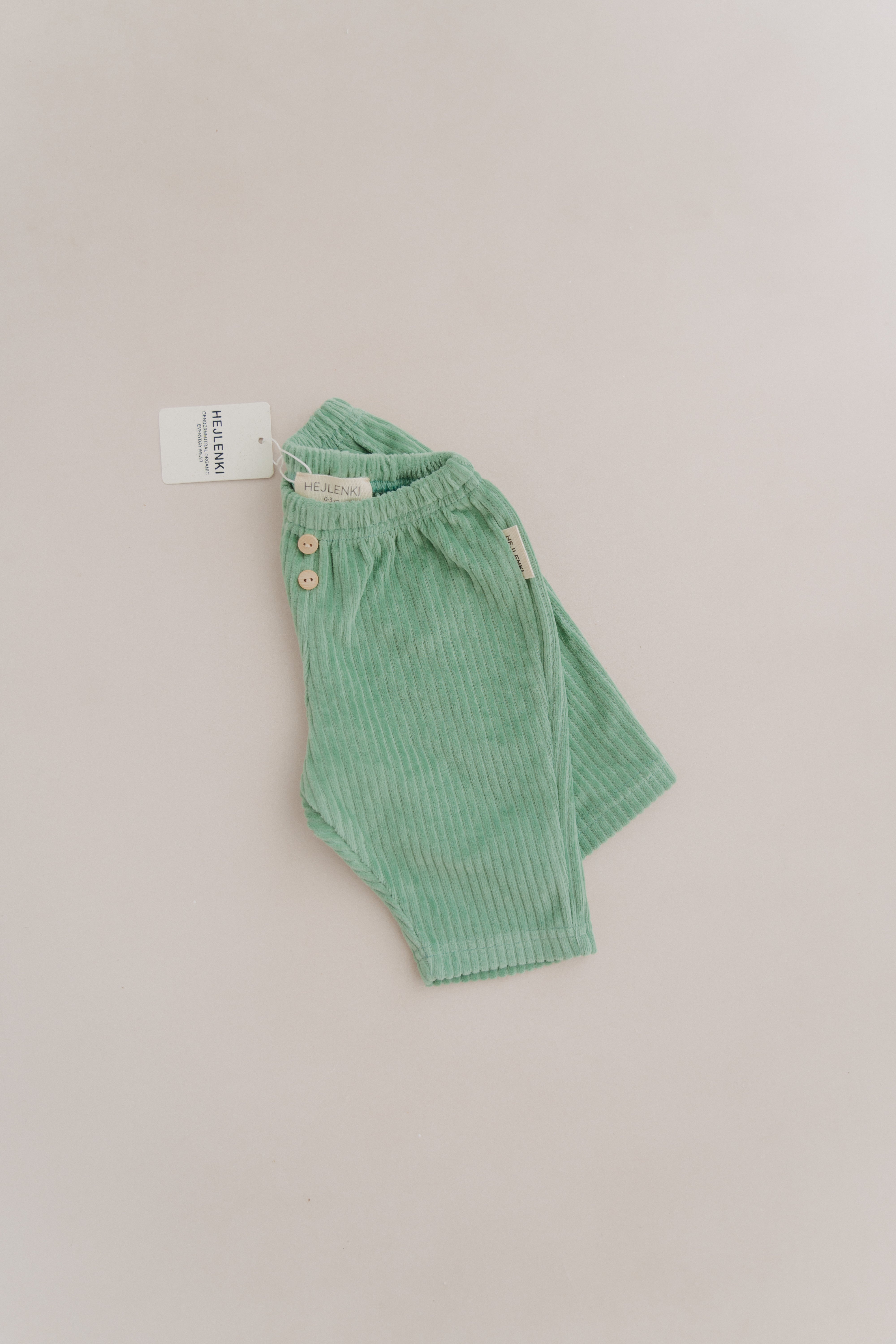 SOFT CORDUROY PANTS GREEN