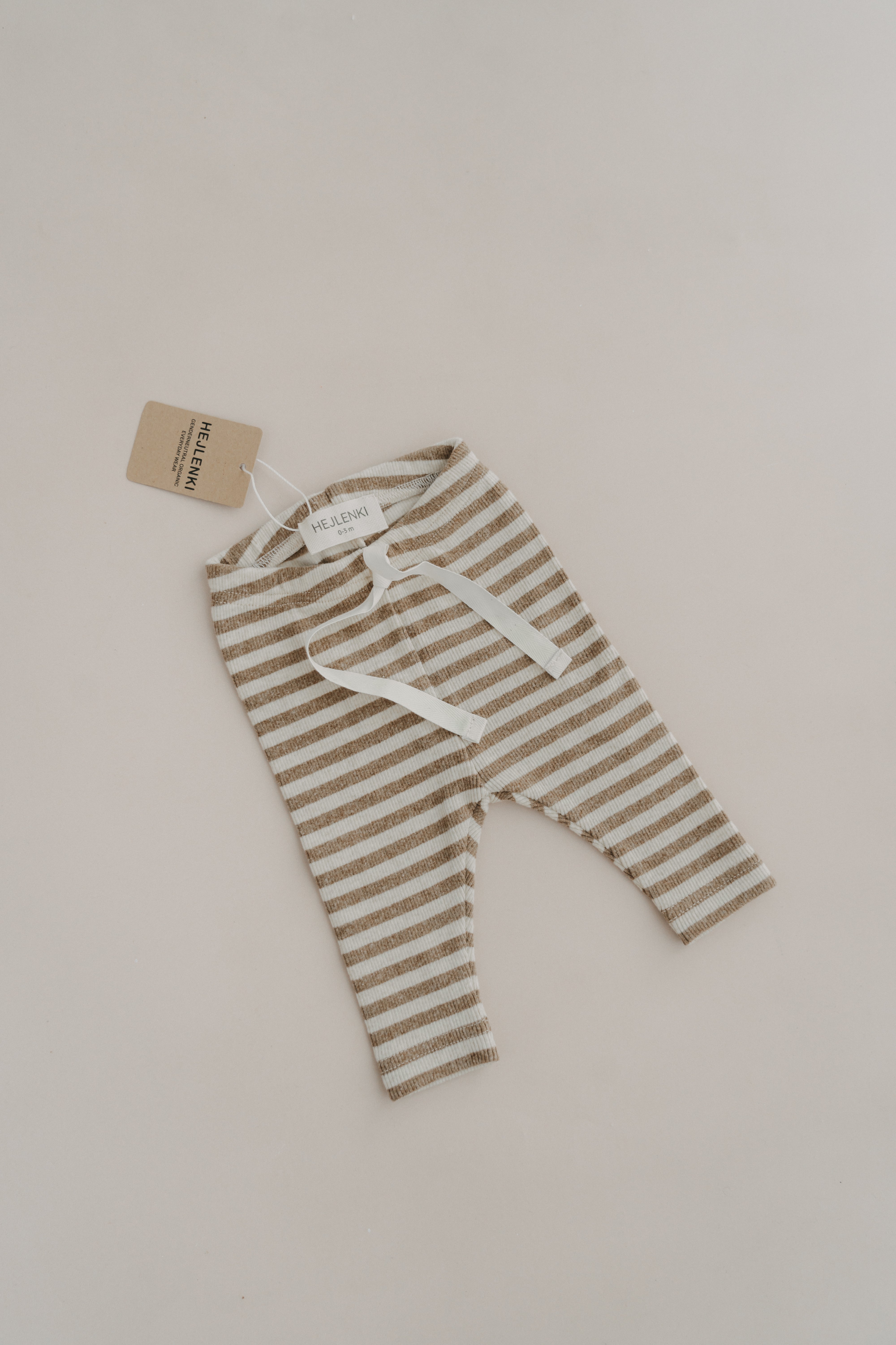 RIB LEGGINGS STRIPED HAZEL